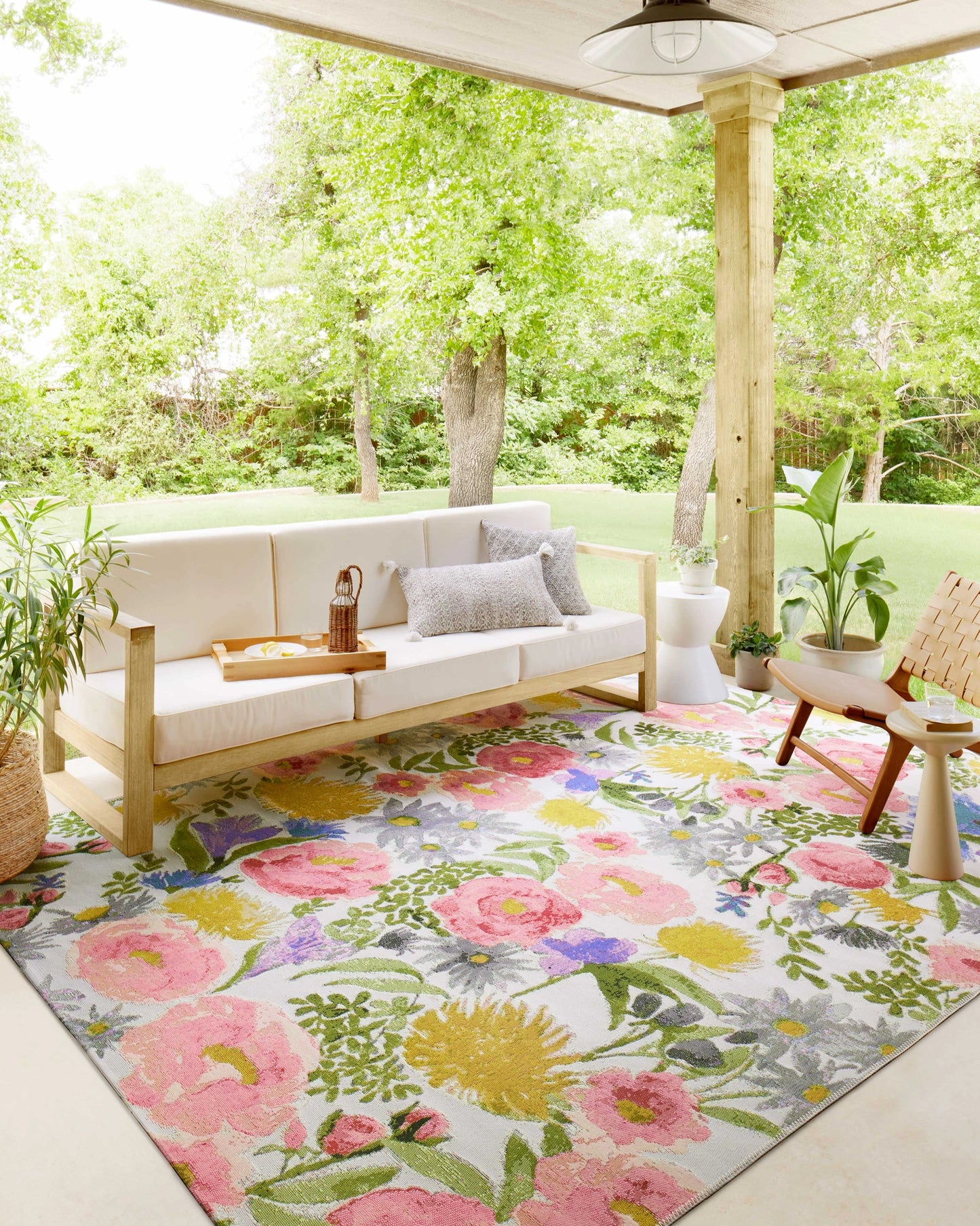 Loloi Botanical Ivory / Multi 7'-10" x 11'-2" Area Rug