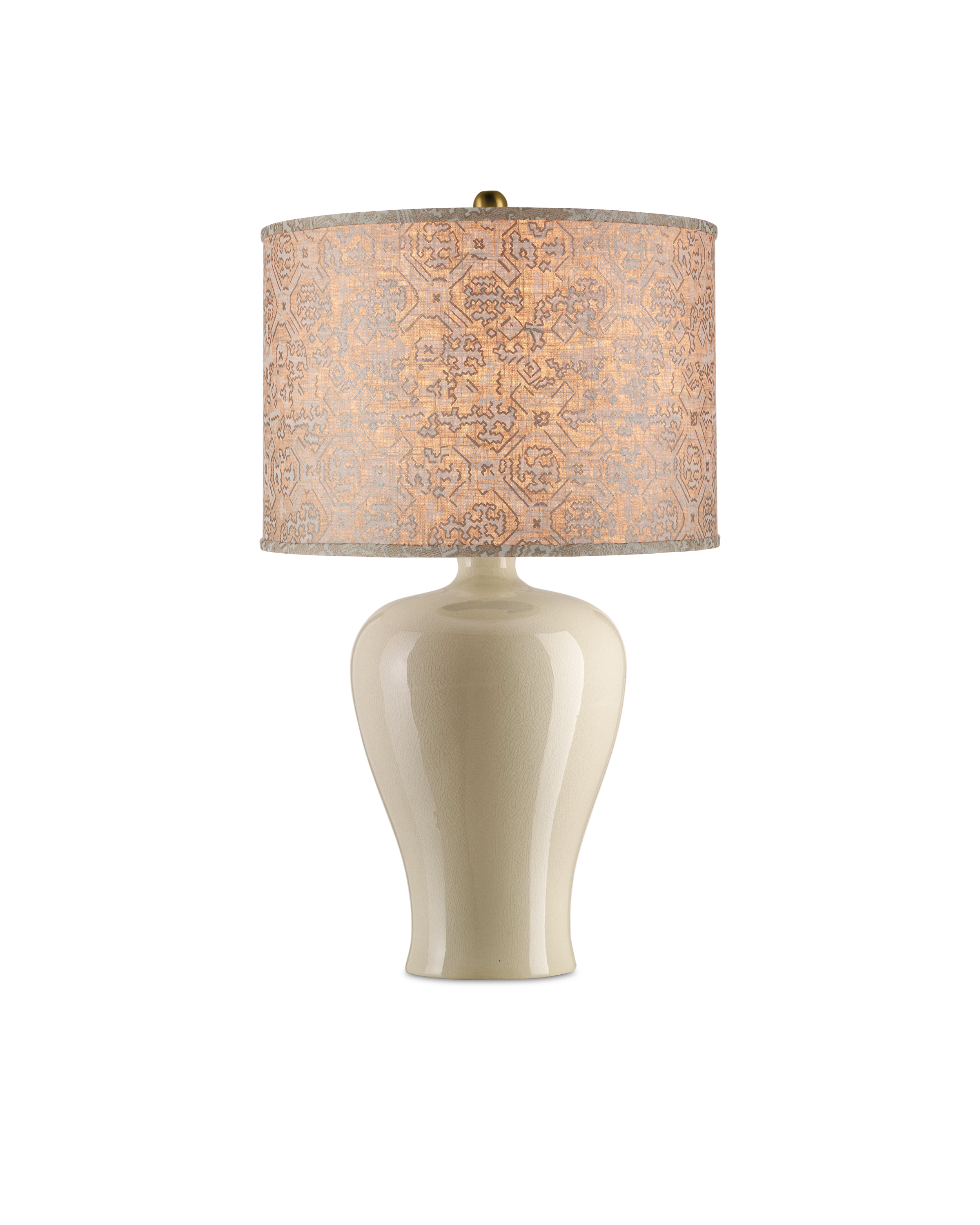 Nomad Beige Drum Lamp Shade - Thumbnail 4
