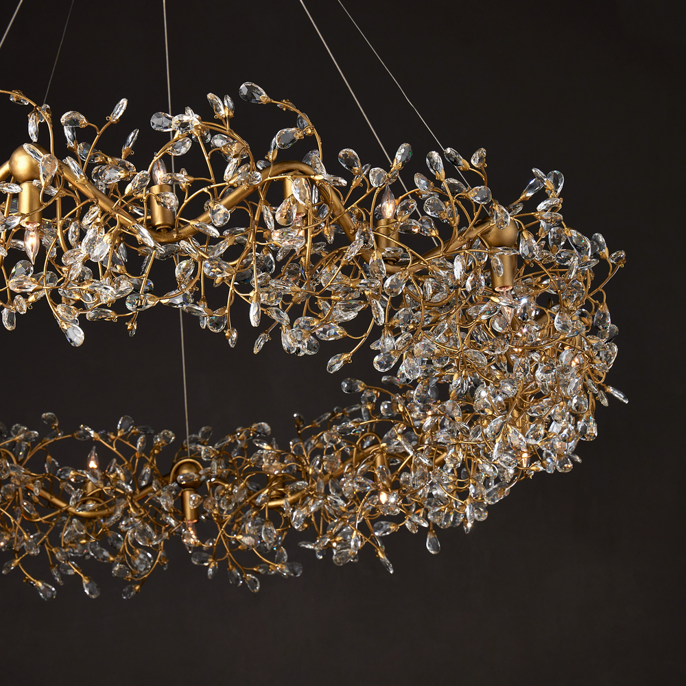 
                      
                        Crystal Bud Grande Ring Chandelier
                      
                    