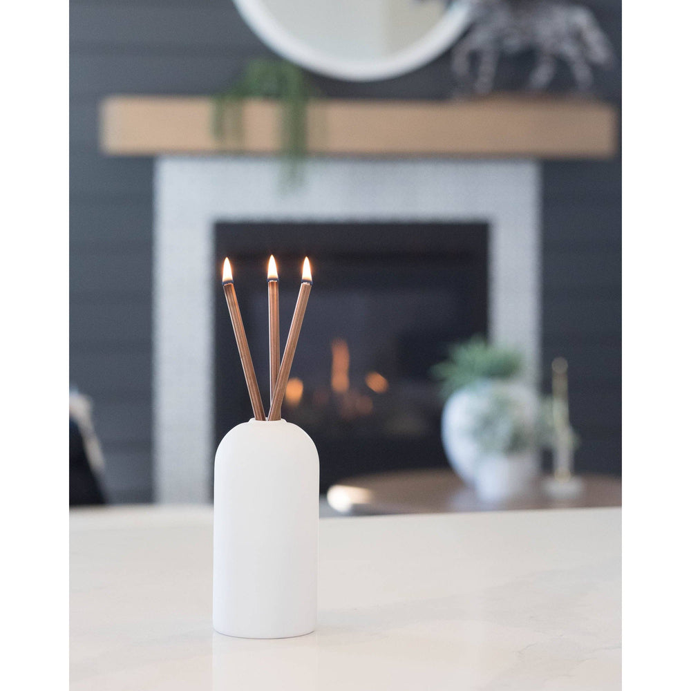 
                      
                        Wylie White Vase Candle Holder
                      
                    