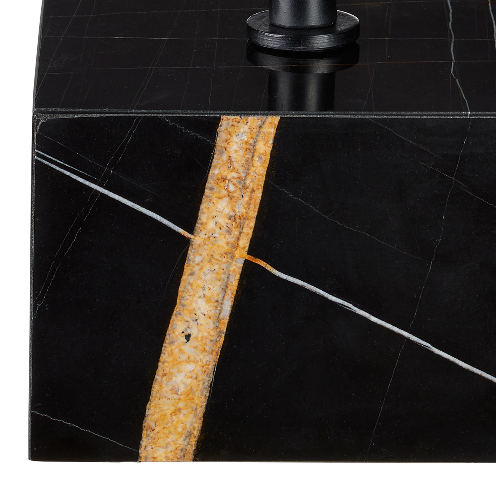 Prado Black Marble Drinks Table