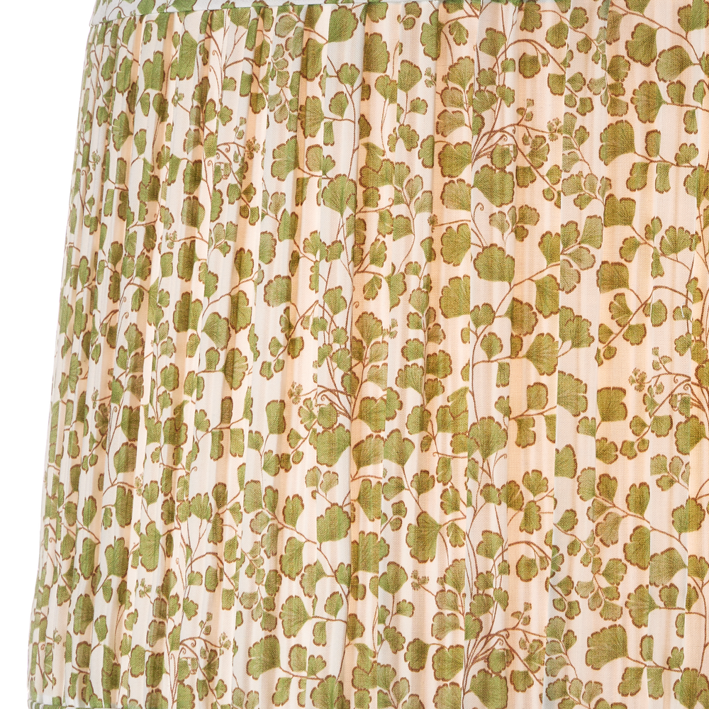 Maiden Fern Green Tapered Lamp Shade.