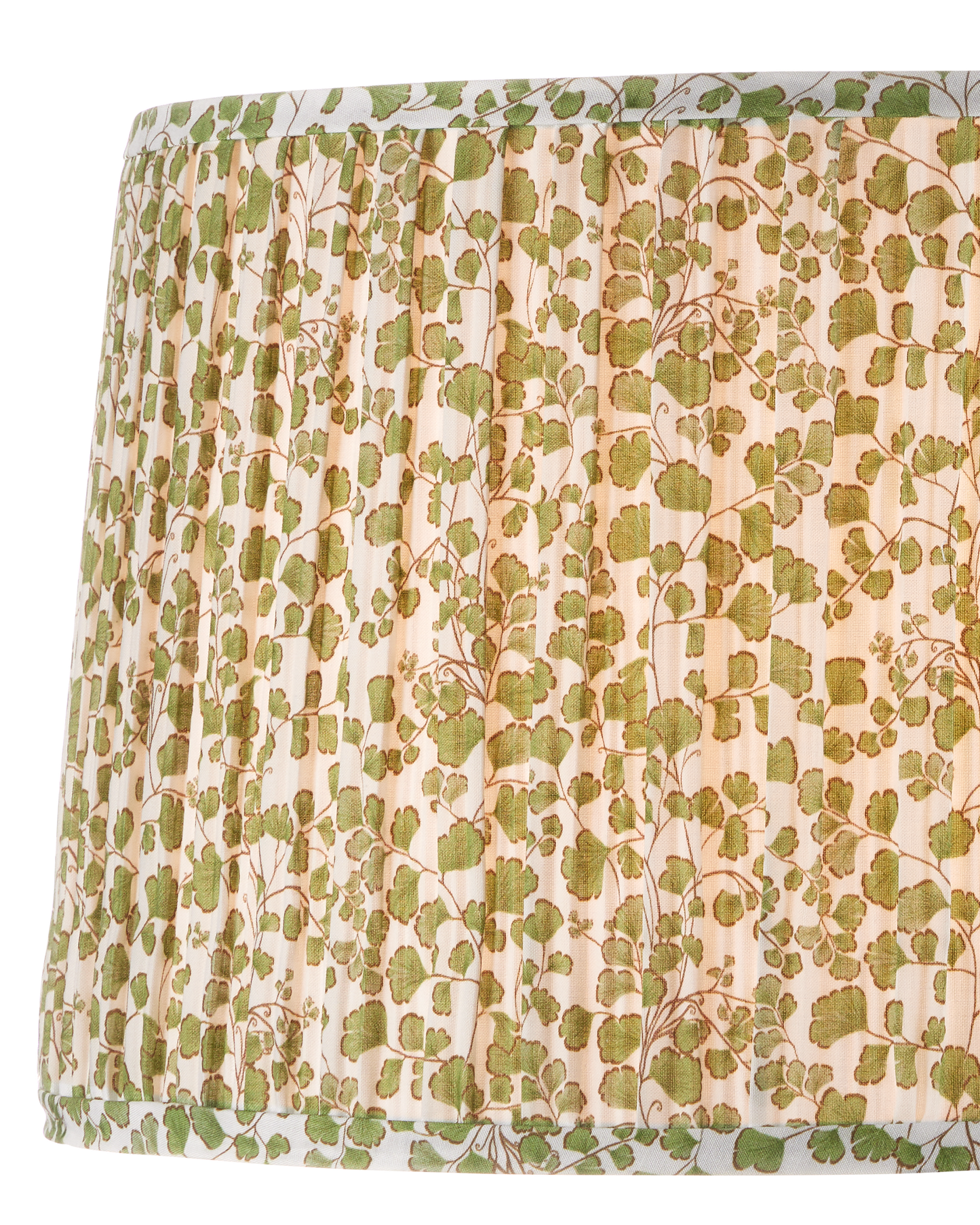 Maiden Fern Green Tapered Lamp Shade.