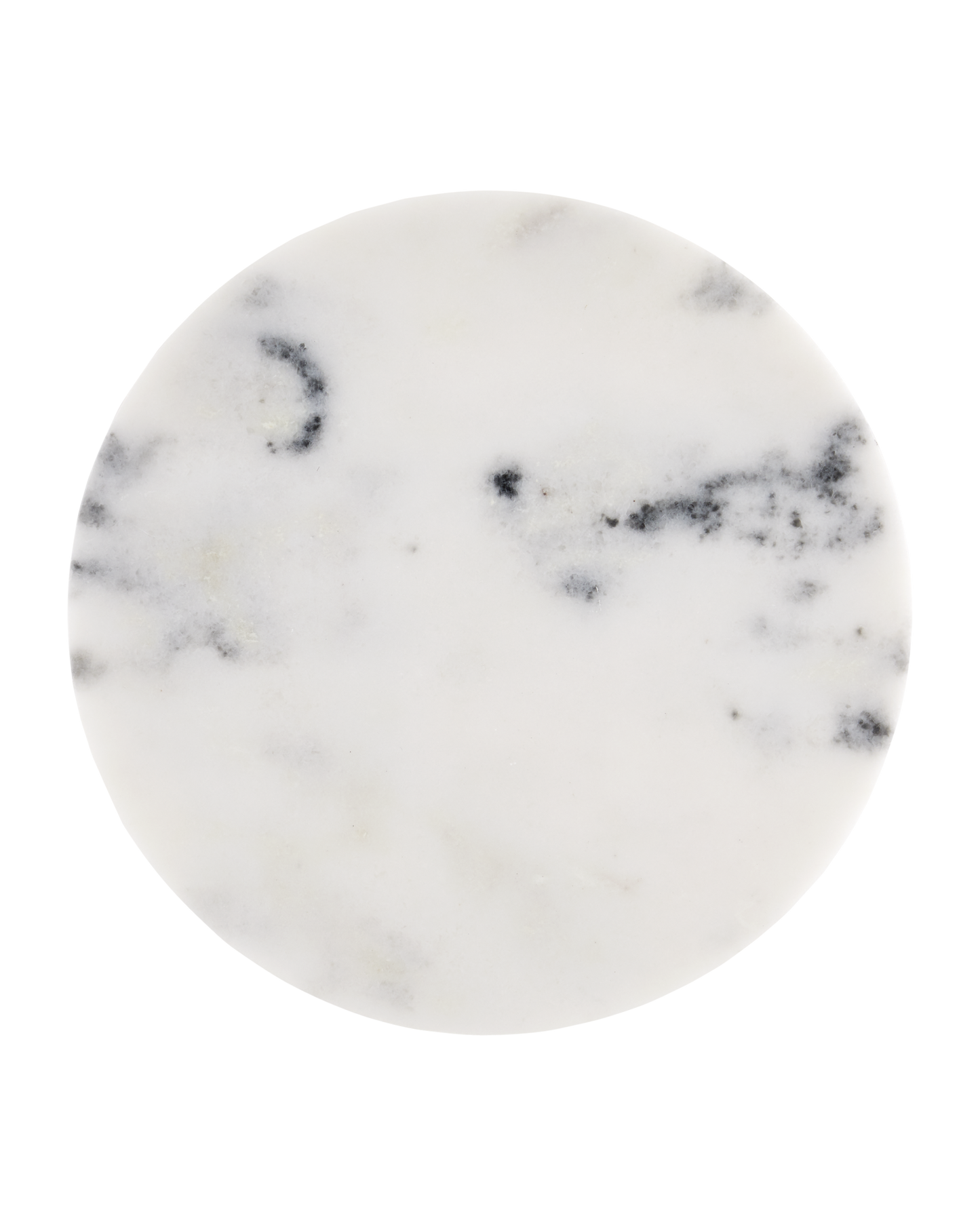 Quince White Marble Accent Table