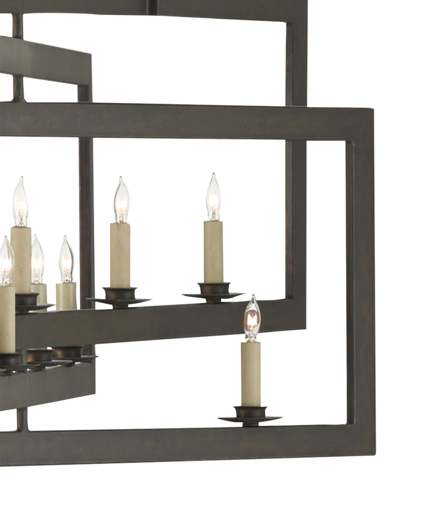 Middleton Rectangular Bronze Chandelier