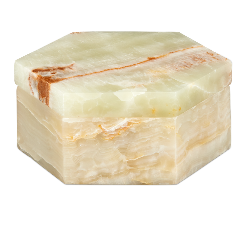 
                      
                        Arco Green Onyx Hexagon Box.
                      
                    