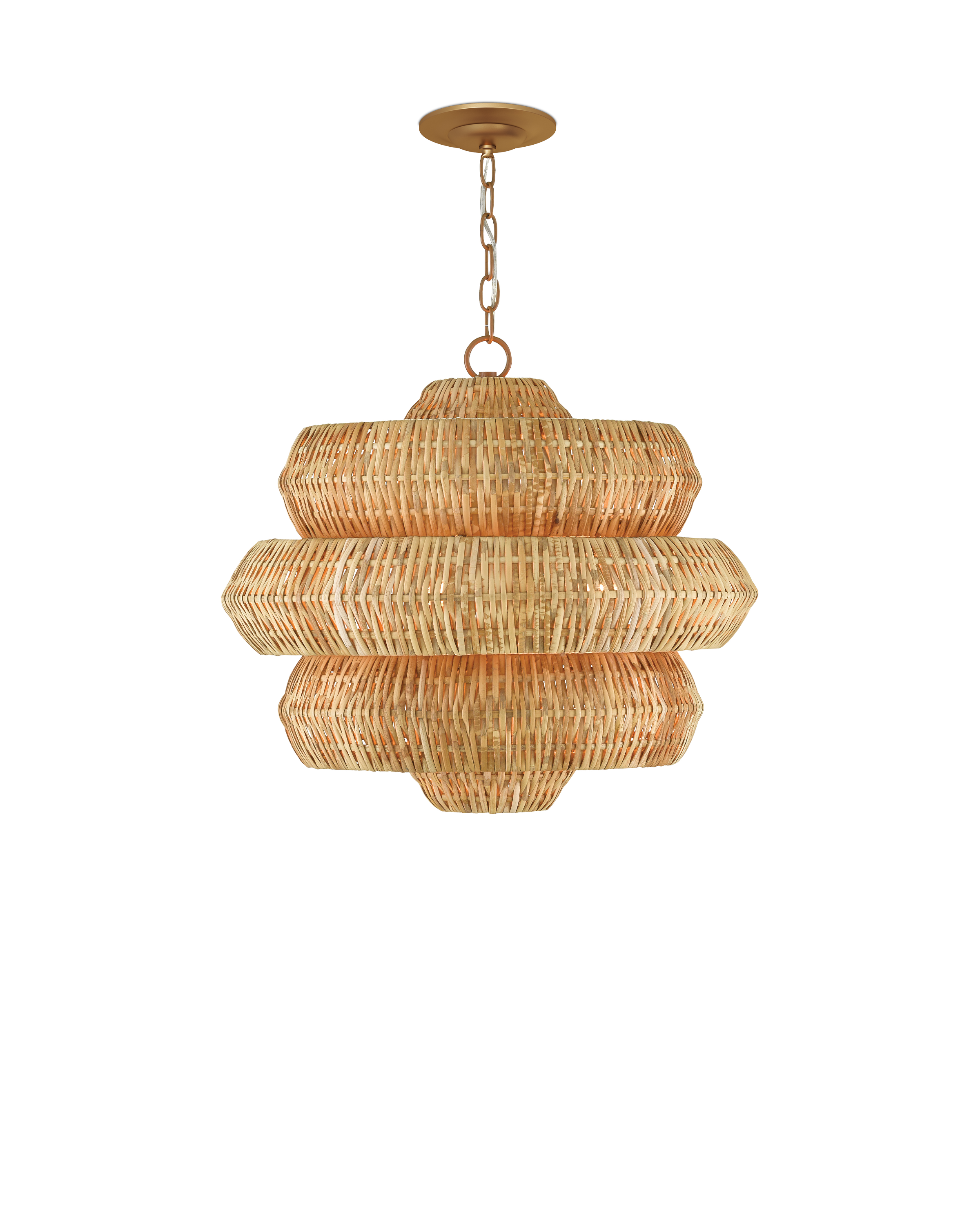 Antibes Small Natural Chandelier - Thumbnail 3
