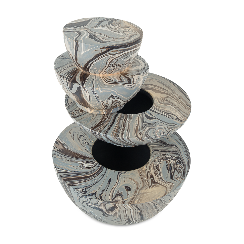 
                      
                        Marbleized Stacking Box Set of 3.
                      
                    