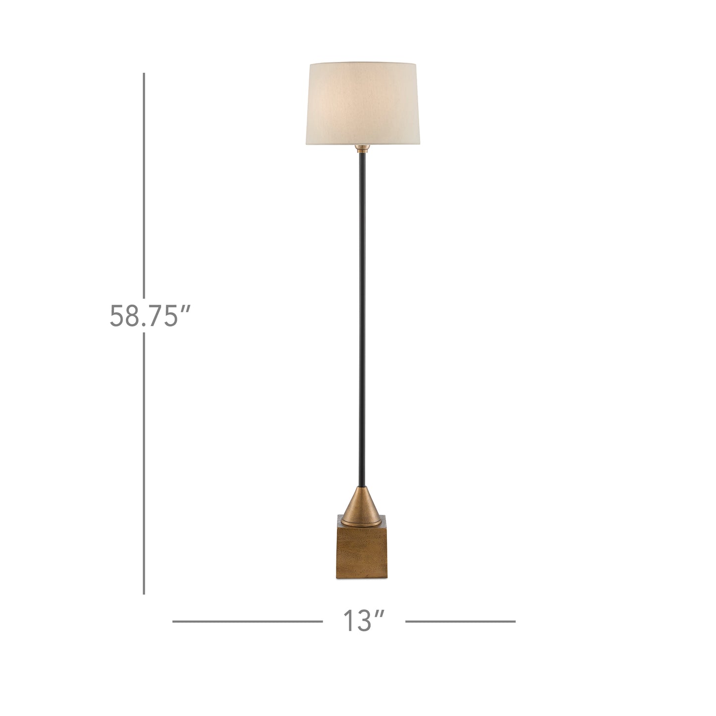 Keeler Brass Floor Lamp