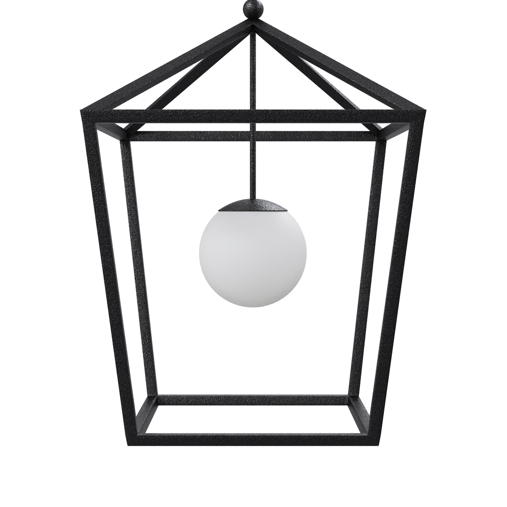 
                      
                        Denison Large Black Outdoor Lantern.
                      
                    