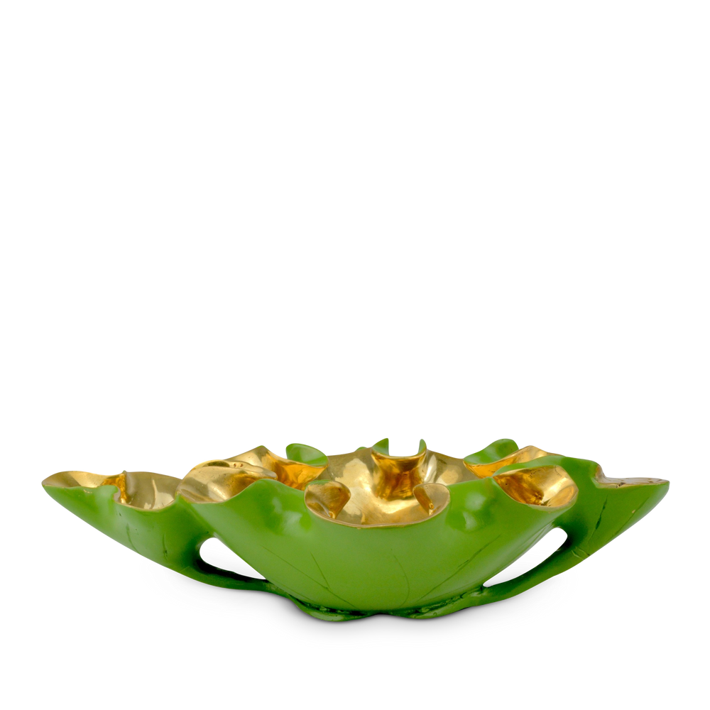 Wrapped Lotus Leaf Green Bowl