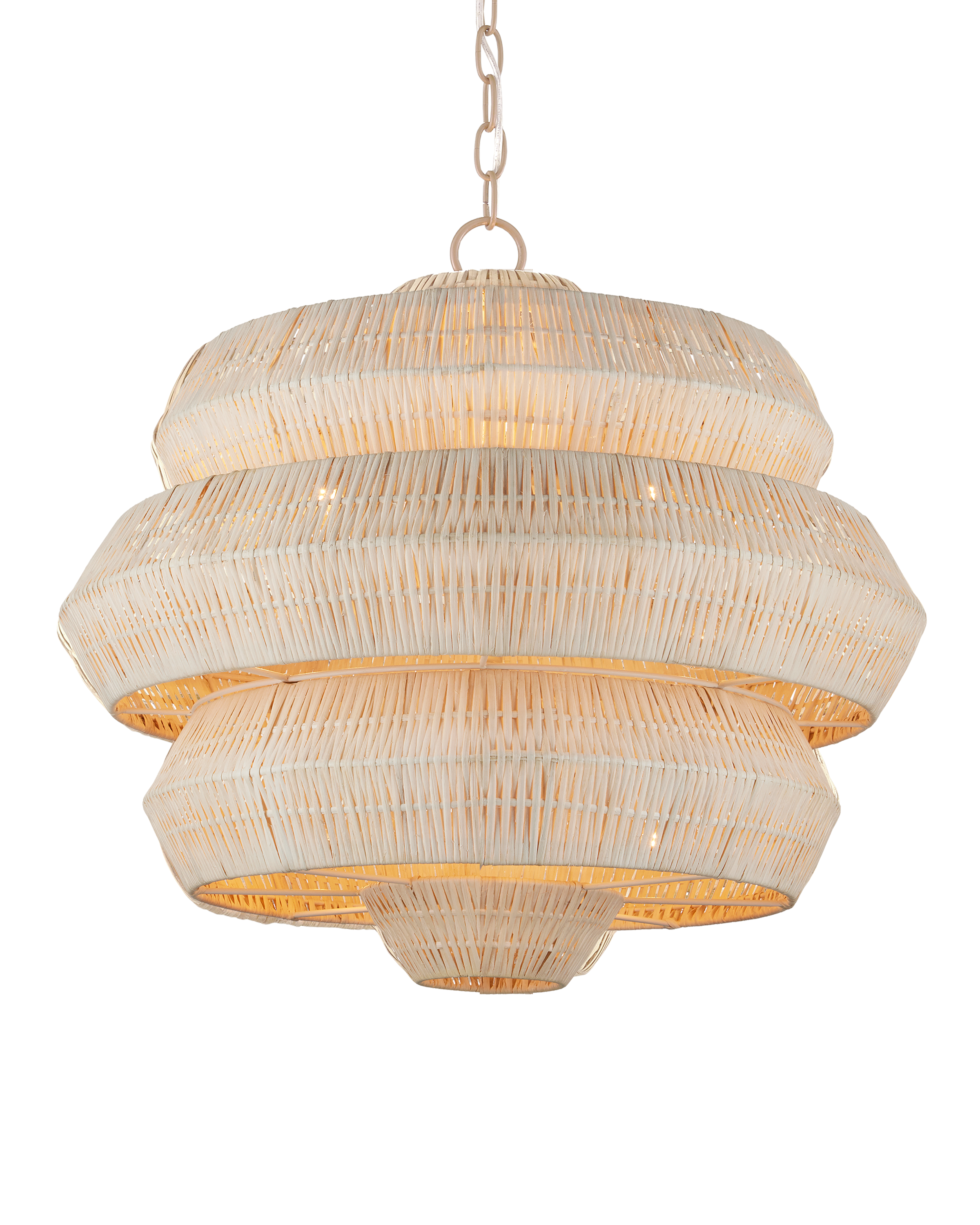 Antibes Small White Chandelier - Thumbnail 3