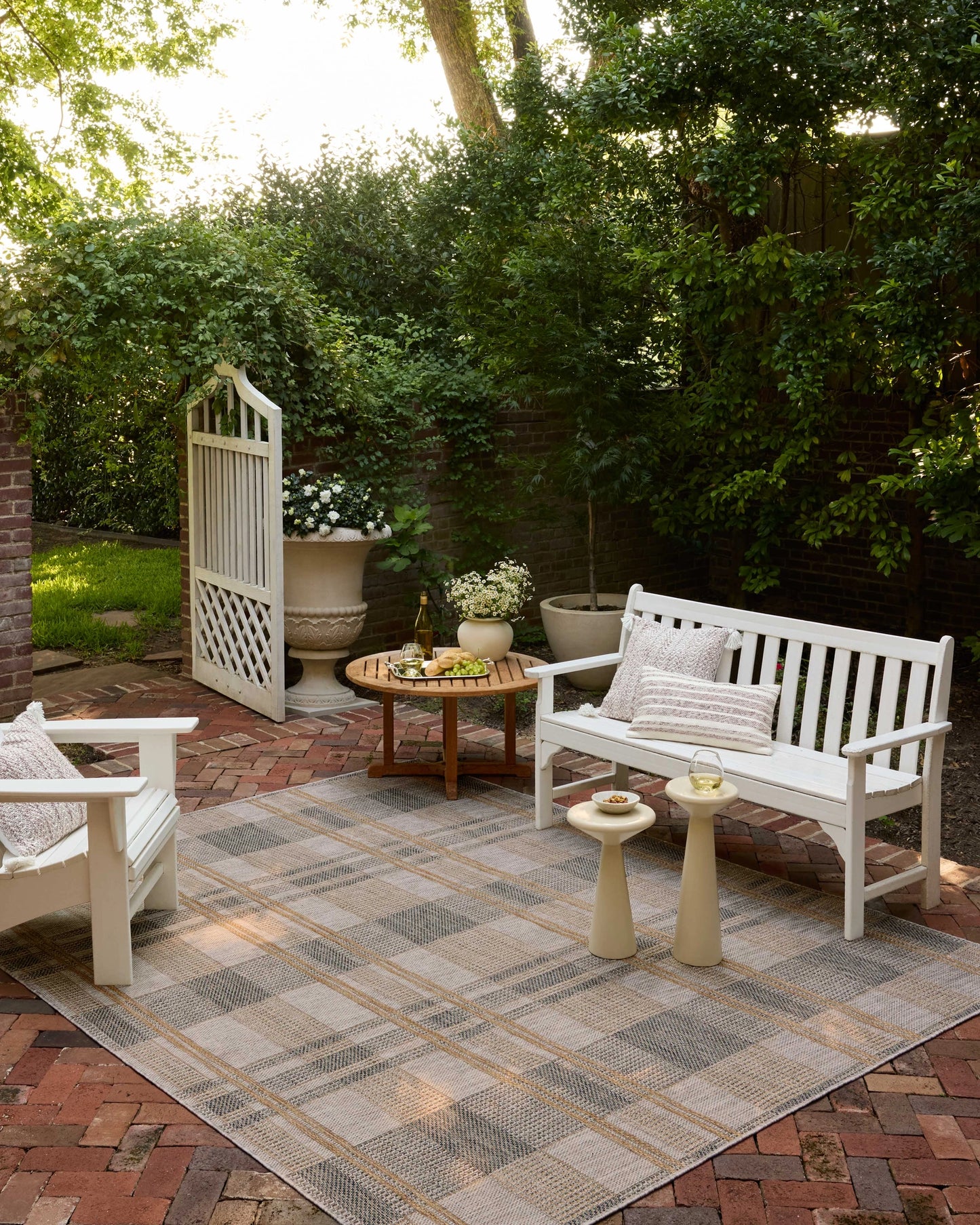 Loloi Birch Bone / Gold 9'-2" x 13' Indoor/Outdoor Area Rug