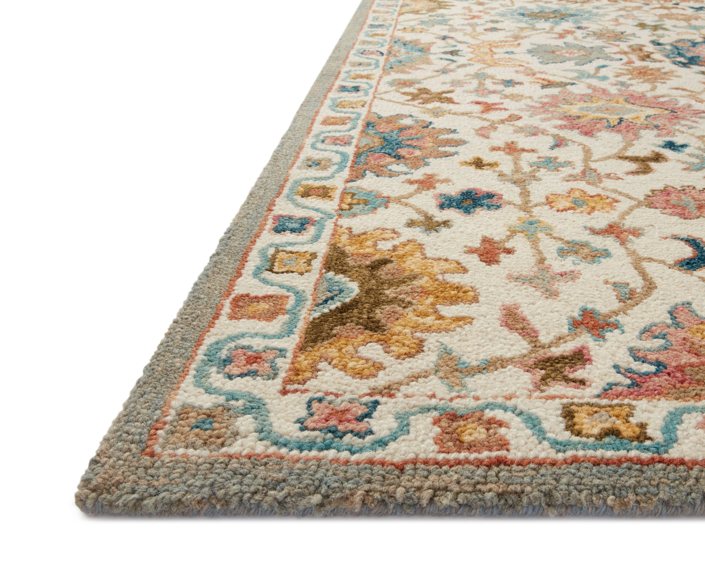 Loloi Padma Ivory / Multi 2'-3" x 3'-9" Accent Rug