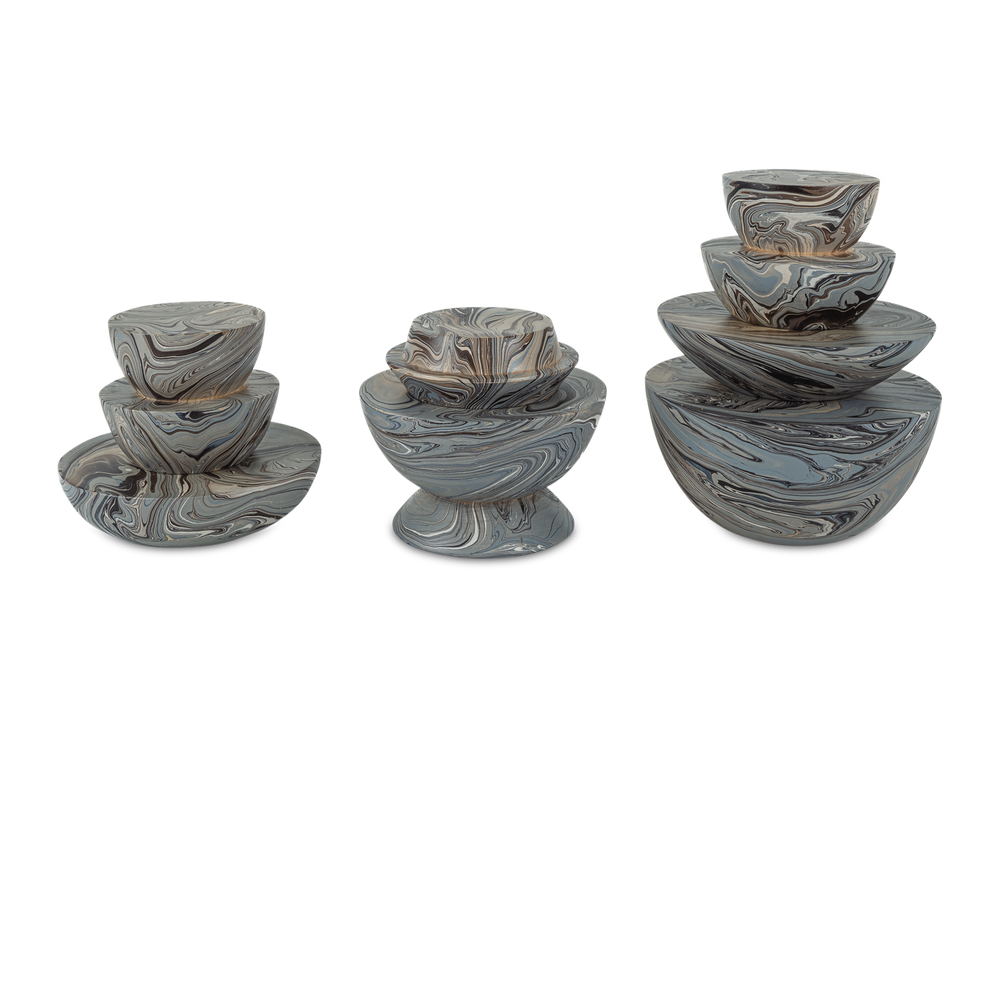 
                      
                        Marbleized Stacking Box Set of 3.
                      
                    