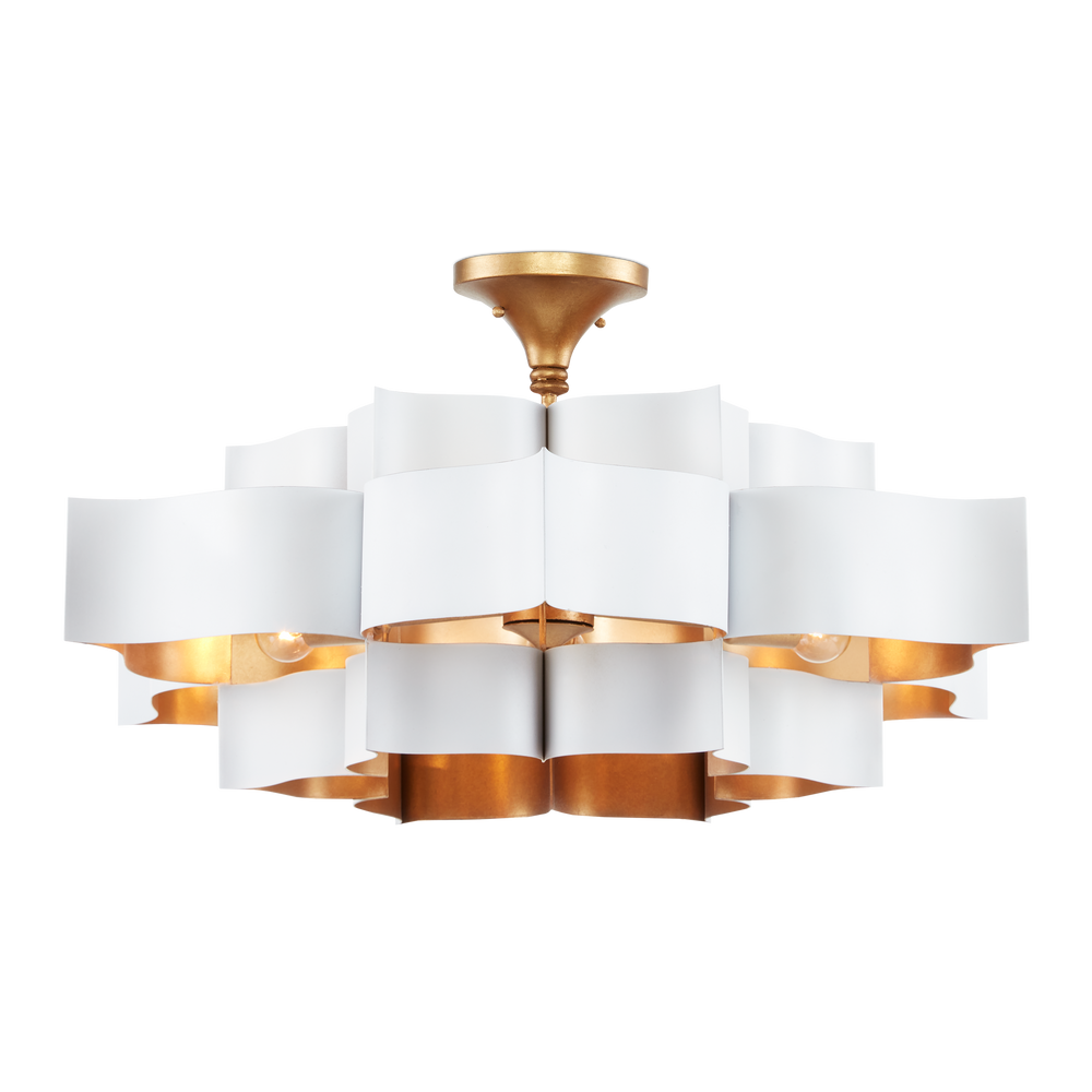 
                      
                        Grand Lotus Large White Chandelier
                      
                    