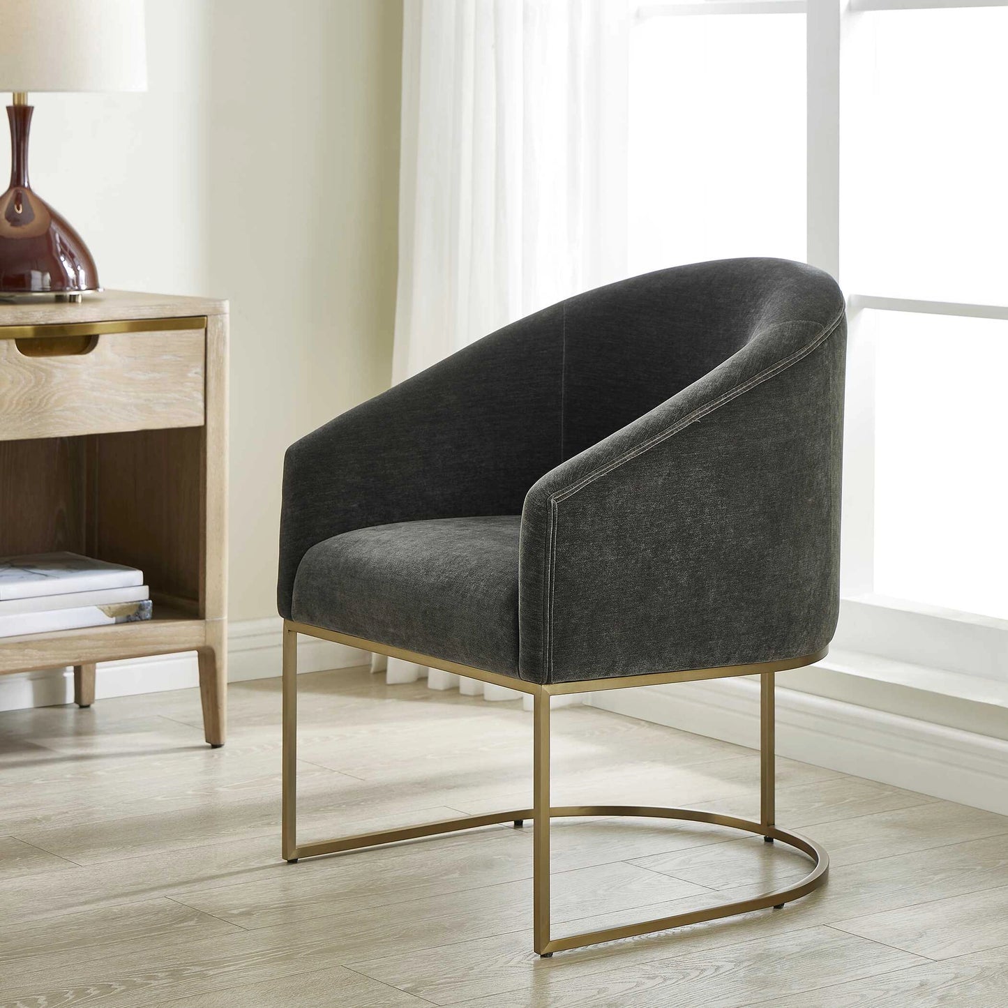 Uttermost Hanni Charcoal Dining Chair