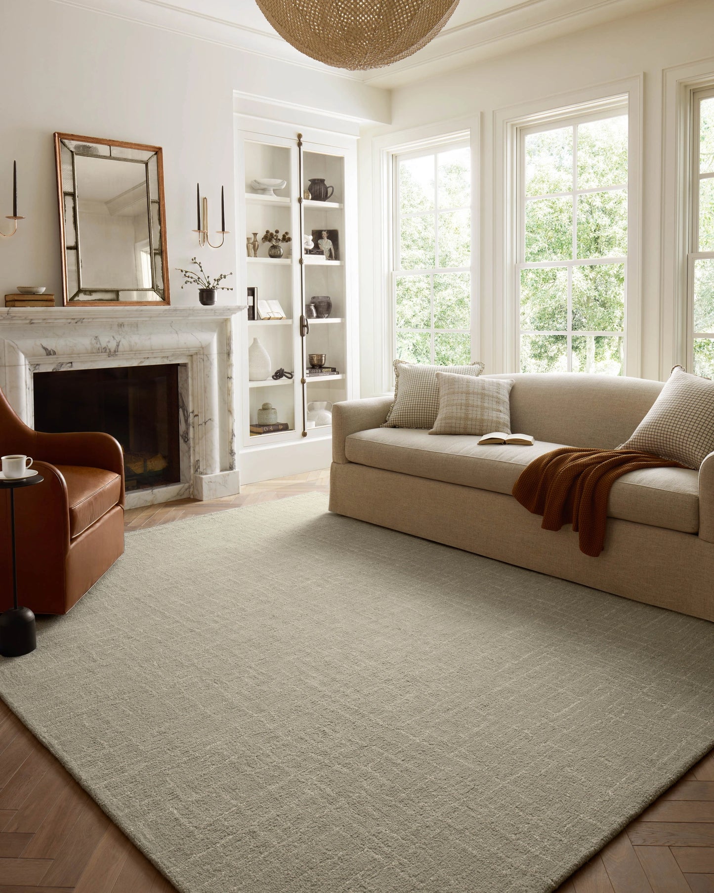 Chris Loves Julia x Loloi Polly Spa / Ivory 2'-0" x 5'-0" Accent Rug