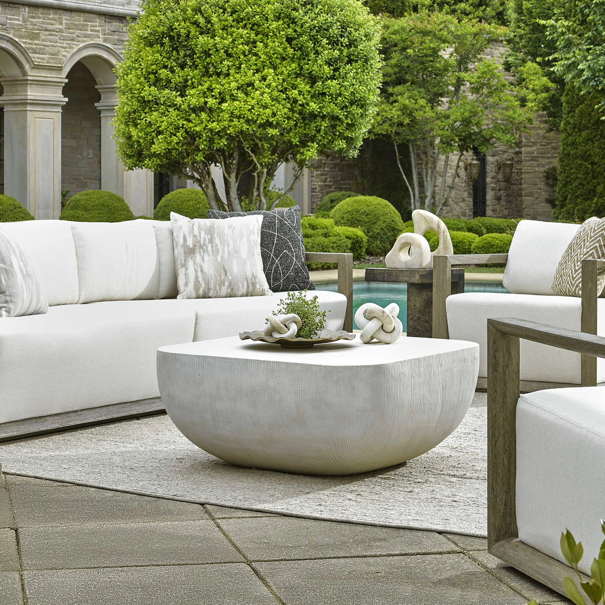 Alma Concrete Outdoor Coffee Table