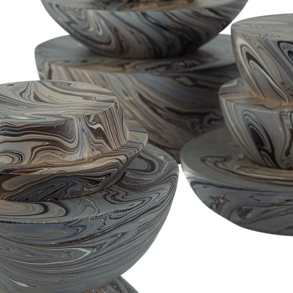 
                      
                        Marbleized Stacking Box Set of 3.
                      
                    