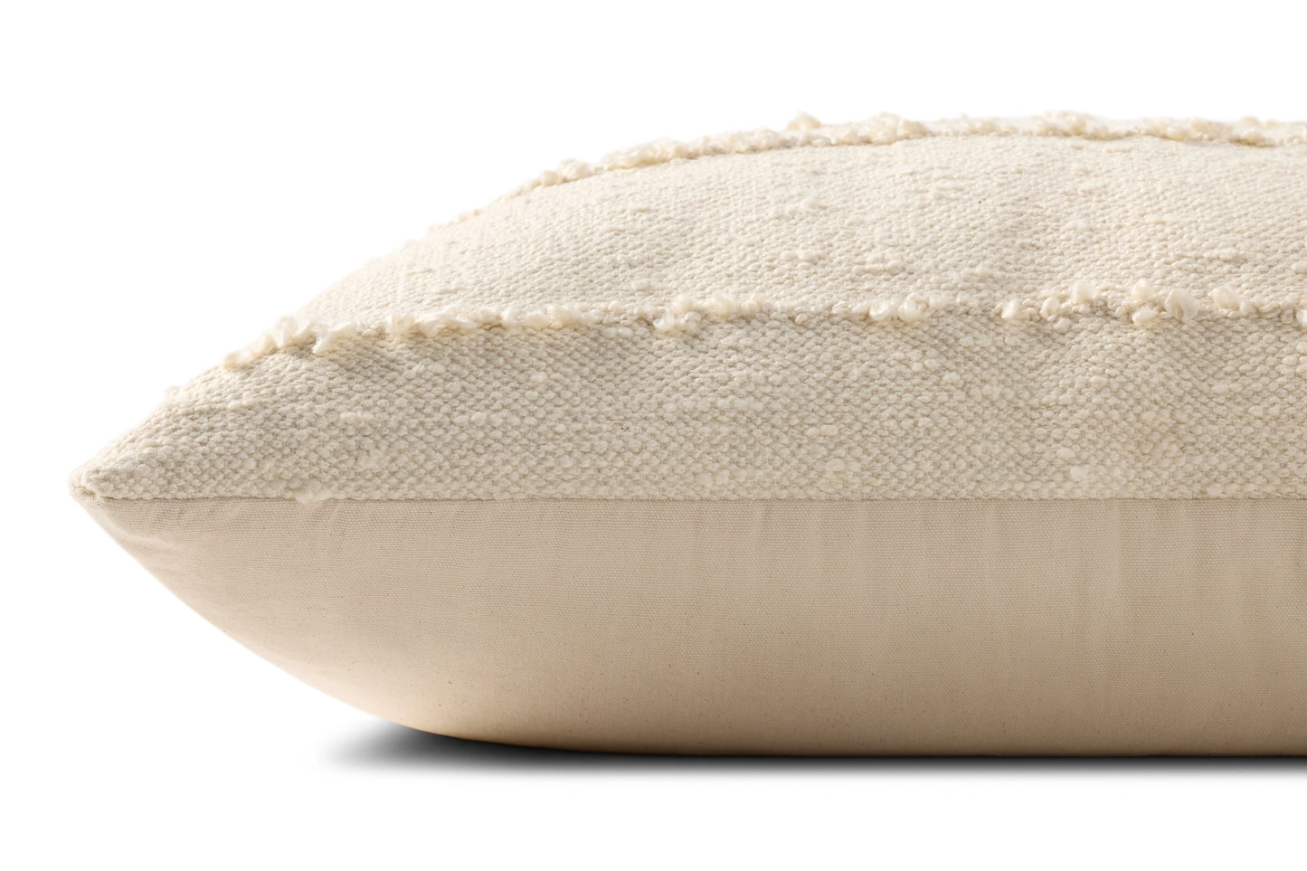 Loloi PLL0191 Ivory 26'' x 26'' Cover w/Poly