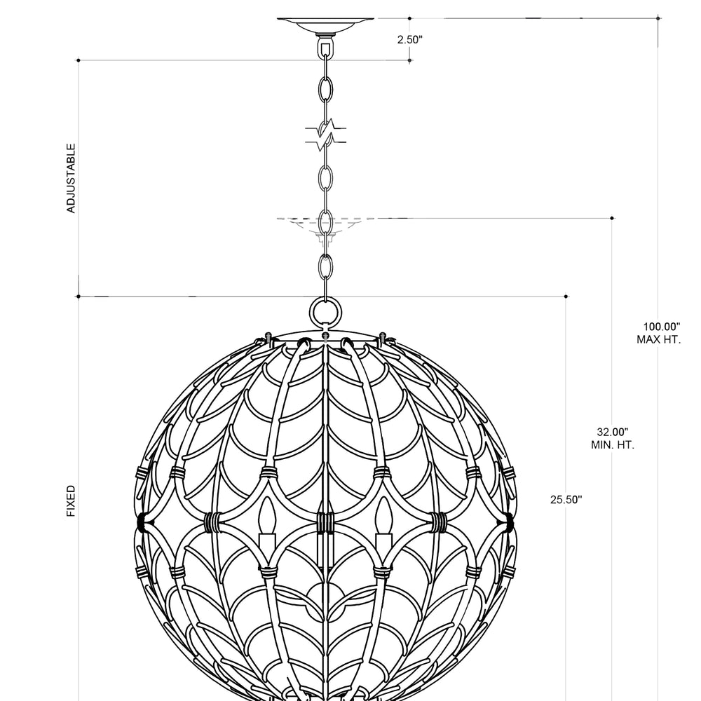 
                      
                        Cape Verde Orb Chandelier
                      
                    