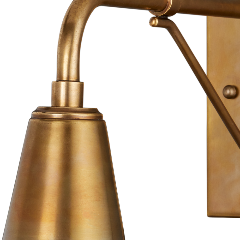 Mariner Brass Outdoor Wall Sconce.