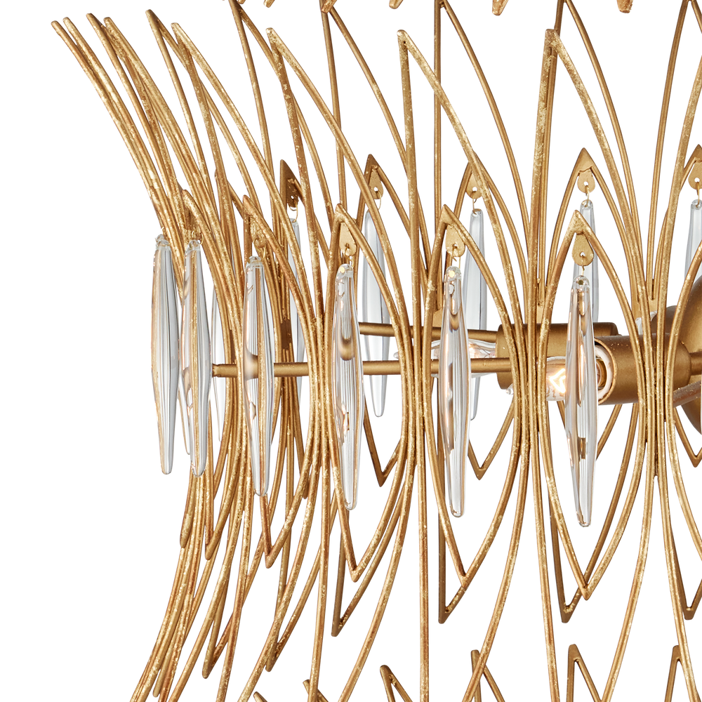 Marquise Large Gold Chandelier