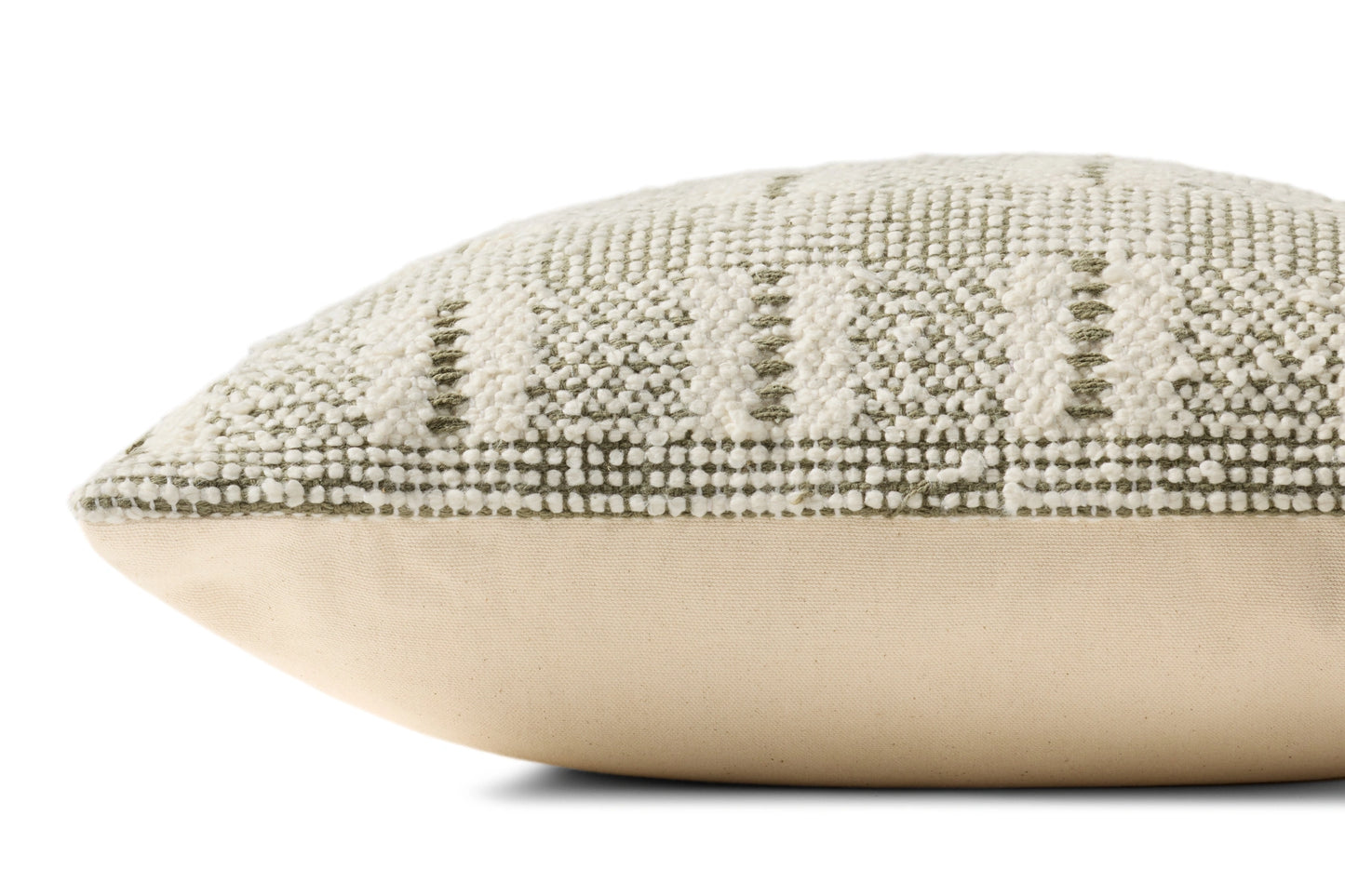Loloi Ivory / Green 18'' x 18'' Cover Only Pillow