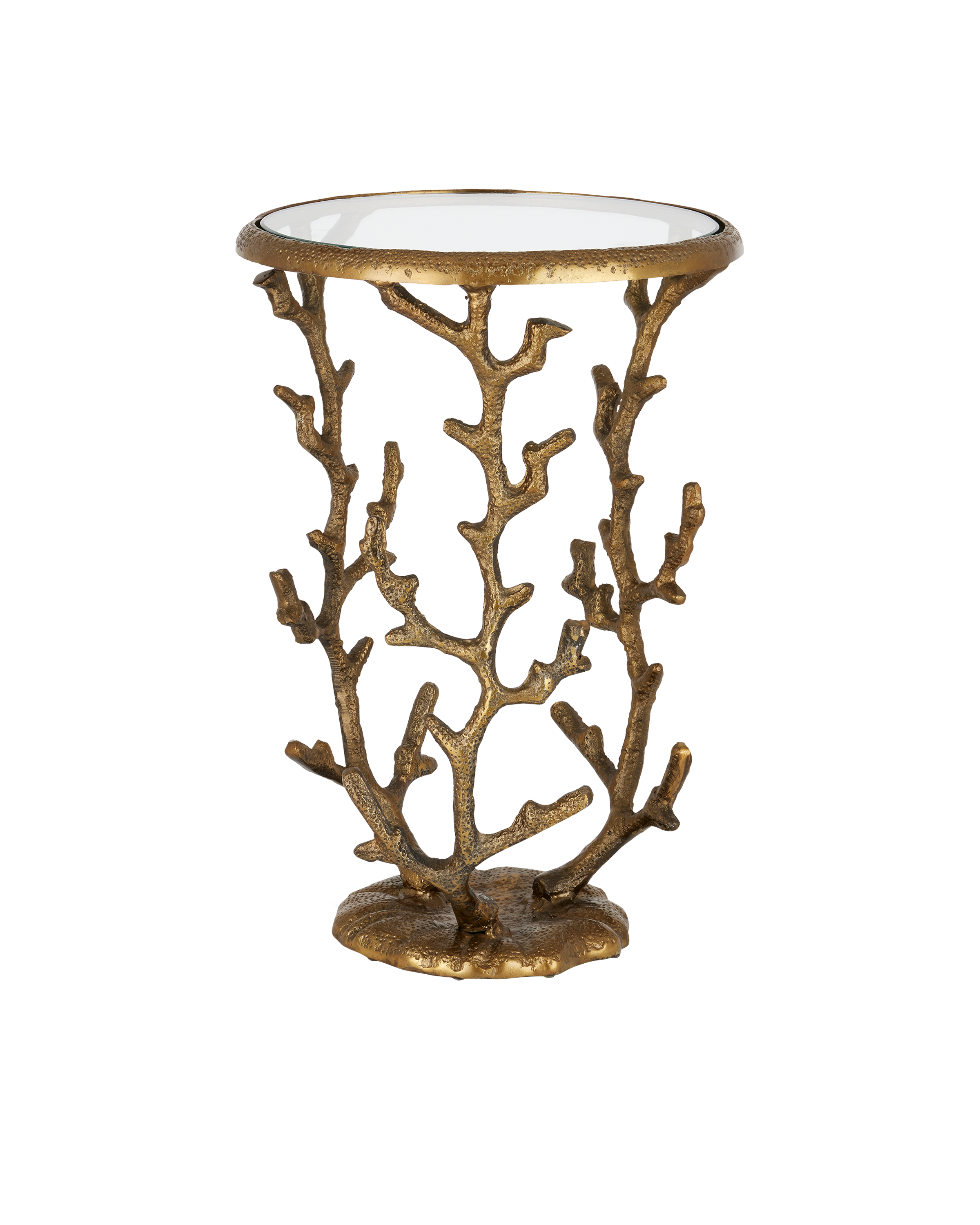 Coral Brass Accent Table - Thumbnail 2