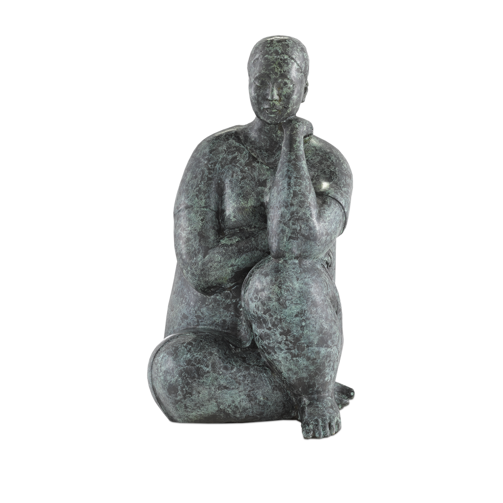 Lady Meditating Bronze.