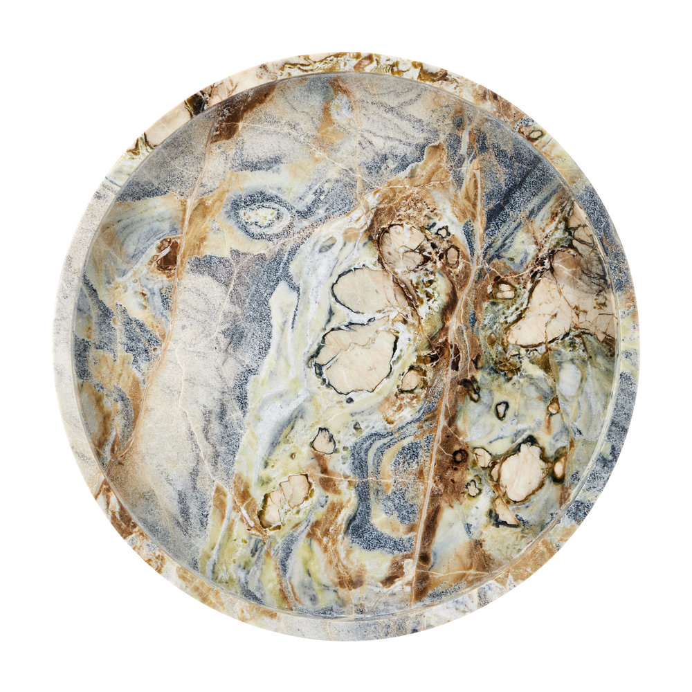 
                      
                        Freya Floral Jade Marble Tray.
                      
                    
