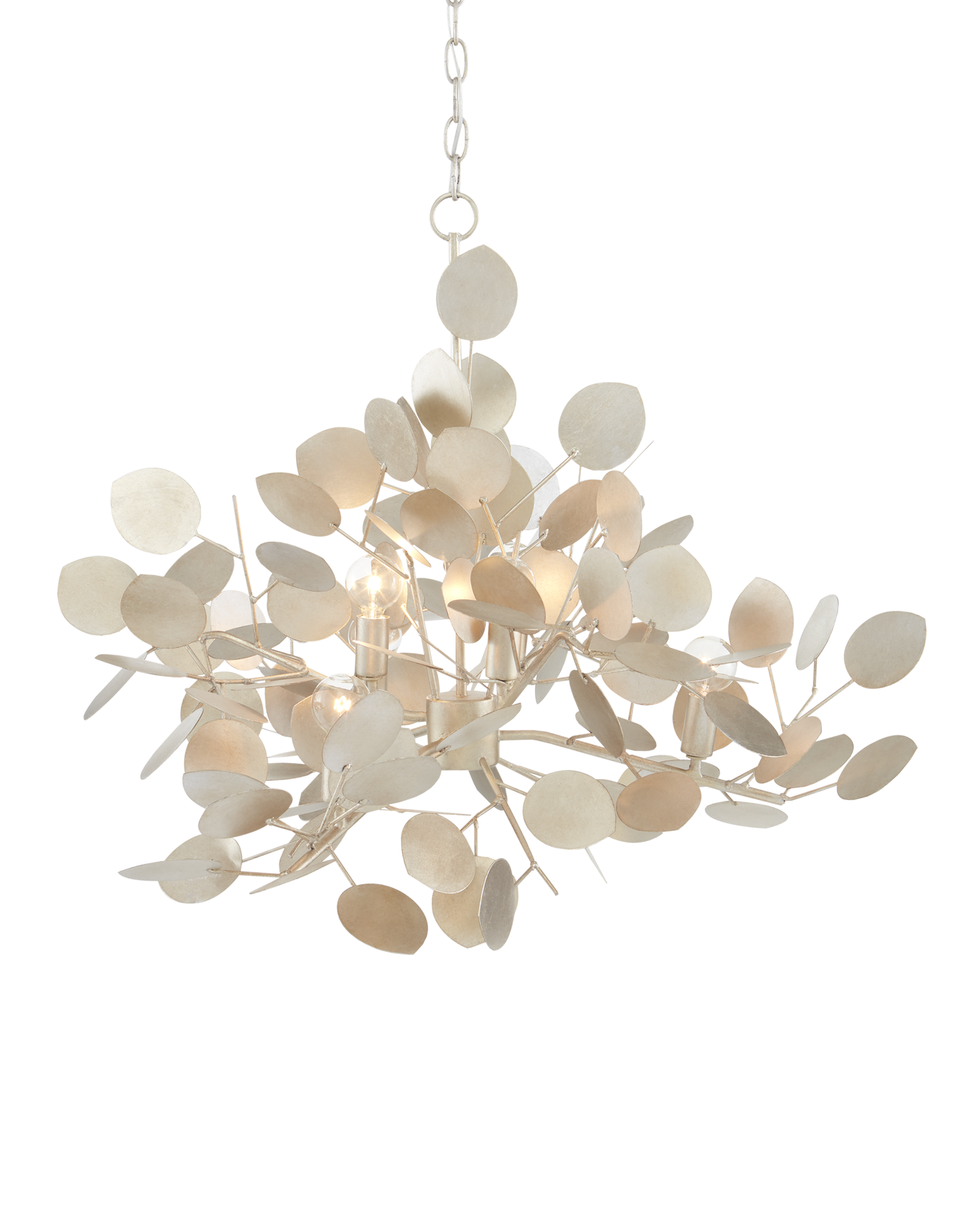 Lunaria Large Silver Chandelier - Thumbnail 5