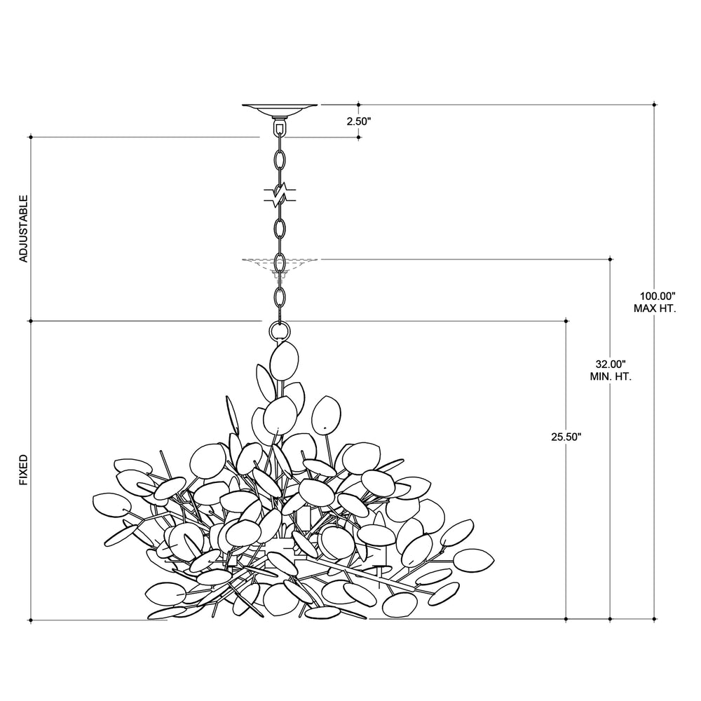 
                      
                        Lunaria Large Silver Chandelier
                      
                    