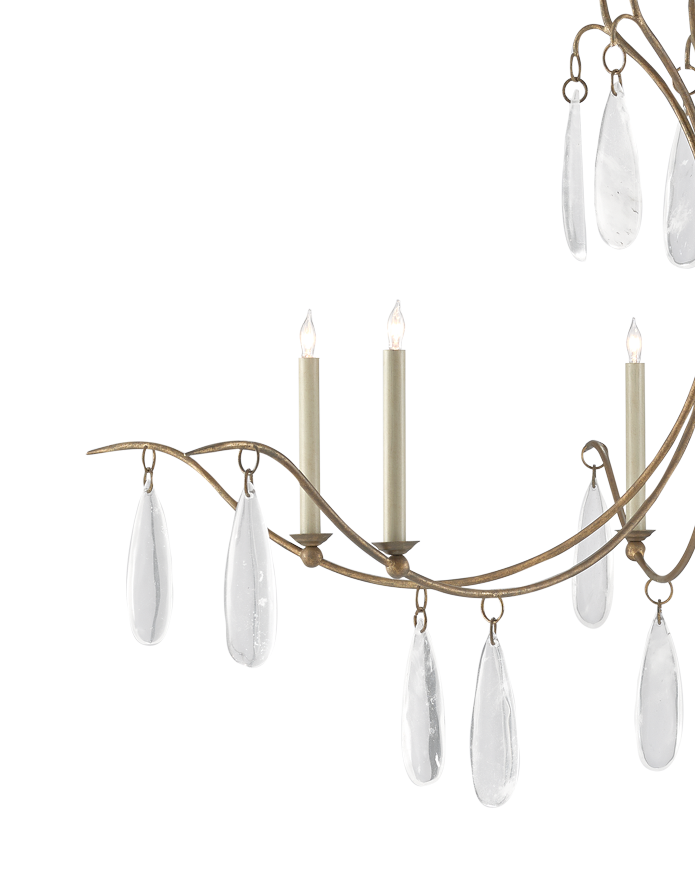 Marshallia Large Gold Chandelier - Thumbnail 3