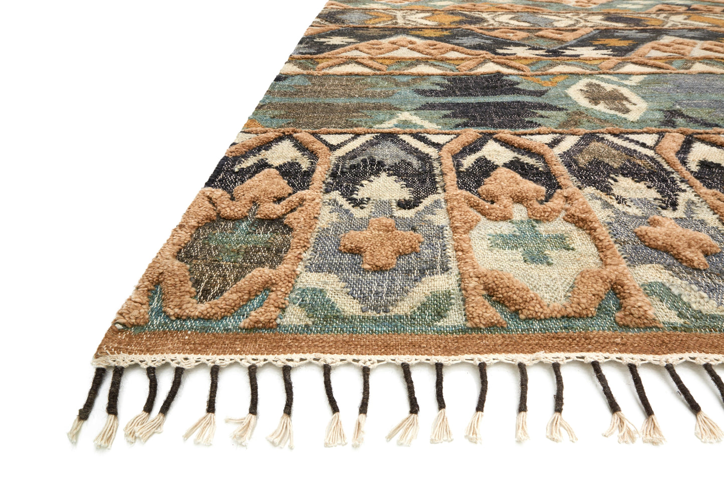 Loloi Owen Ocean / Camel 2'-6" x 8'-0" Runner Rug