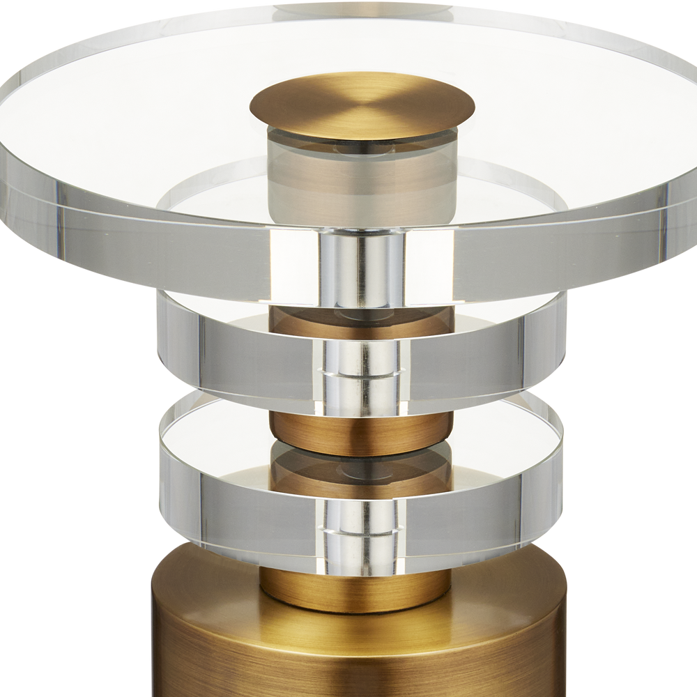 Shani Brass Drinks Table