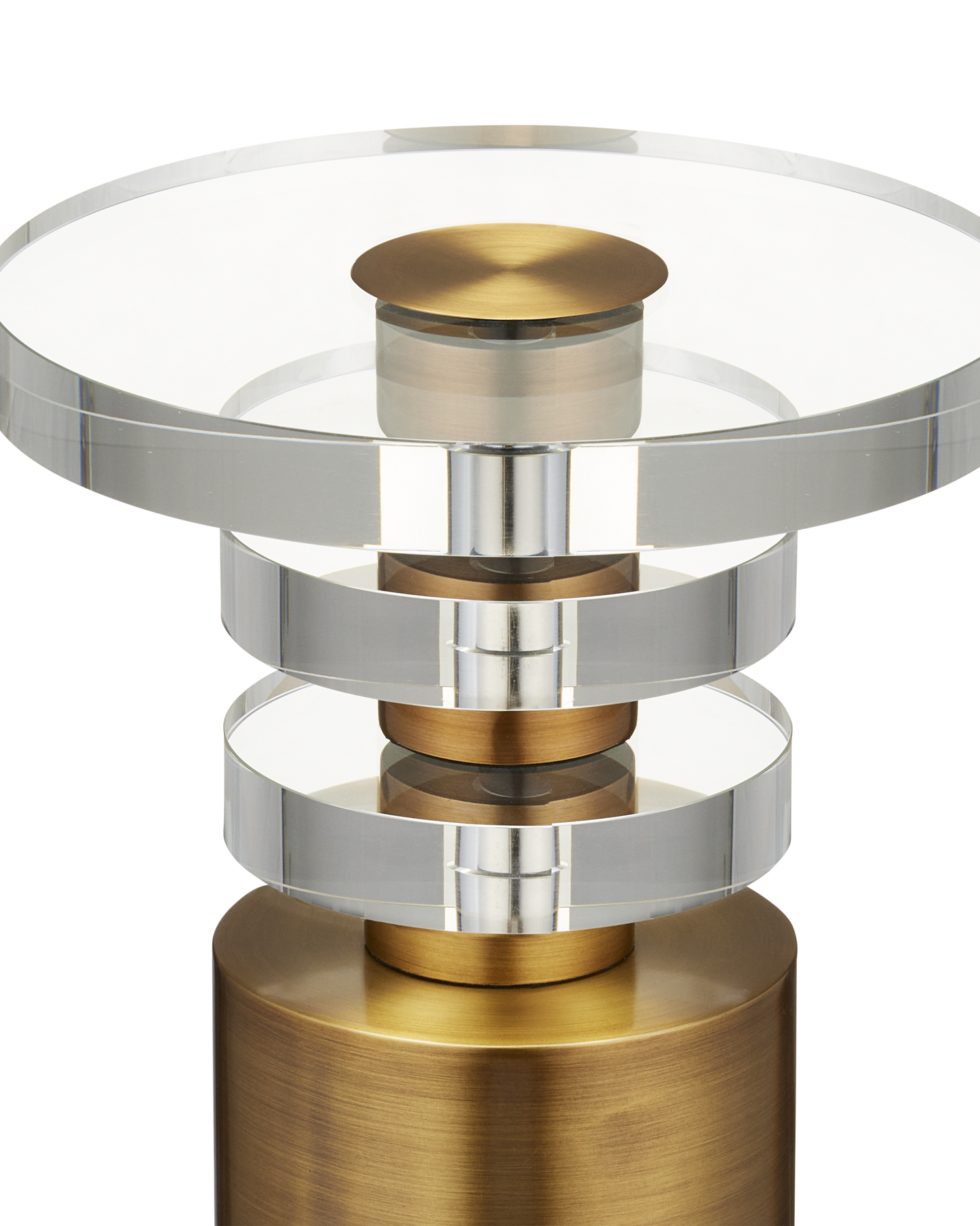 Shani Brass Drinks Table