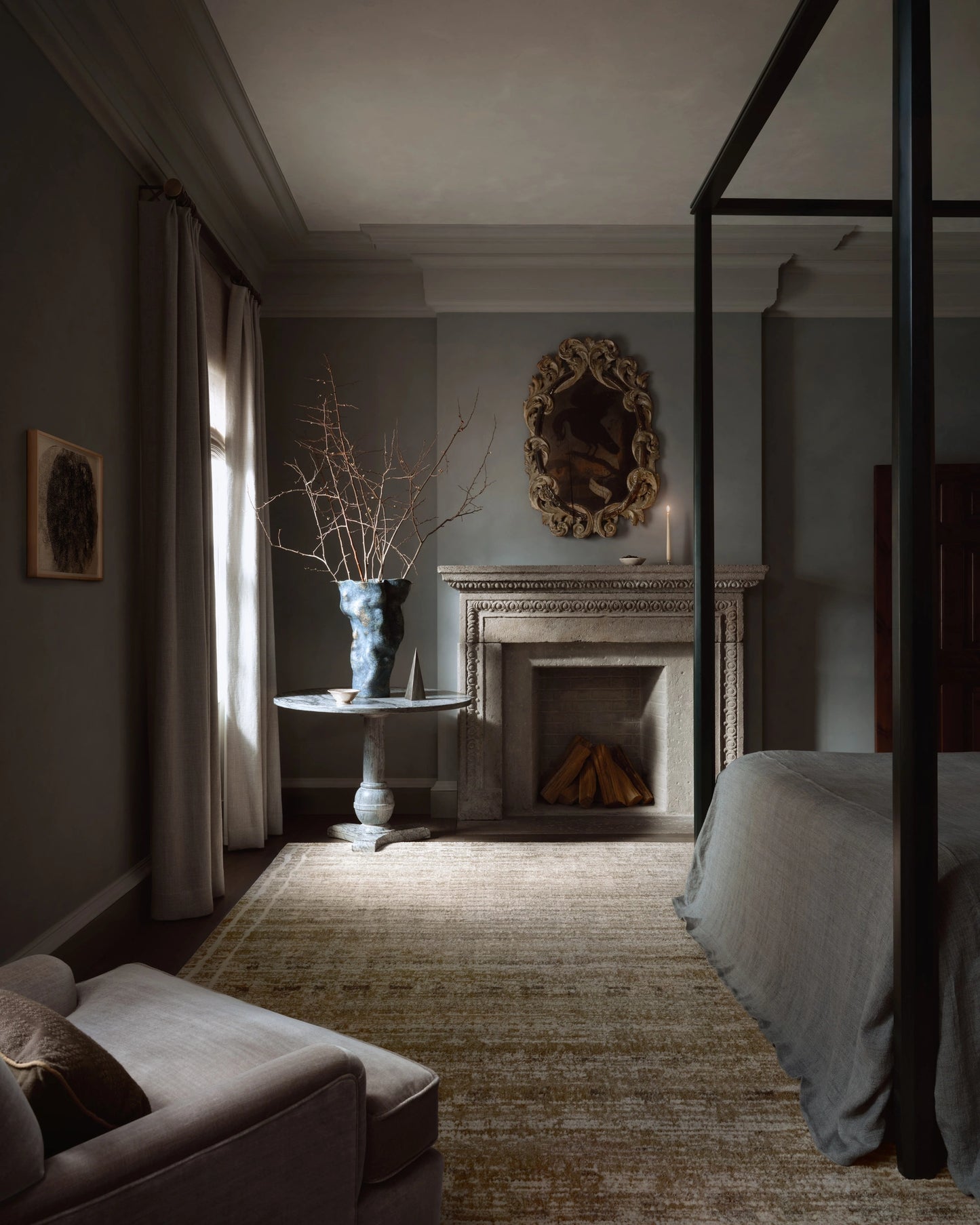 Jeremiah Brent x Loloi Bleecker Khaki / Natural 18" x 18" Sample Rug