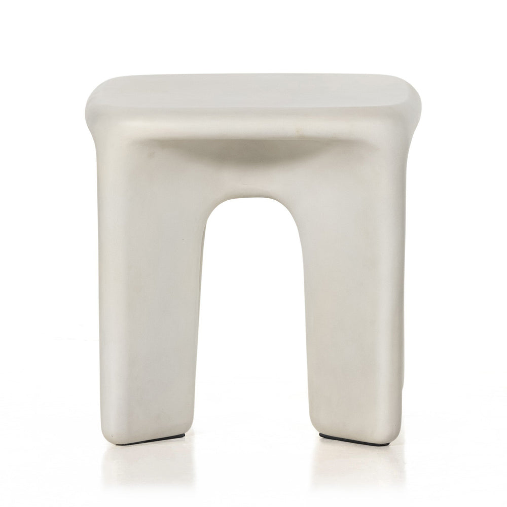 Dante End Table - White Concrete