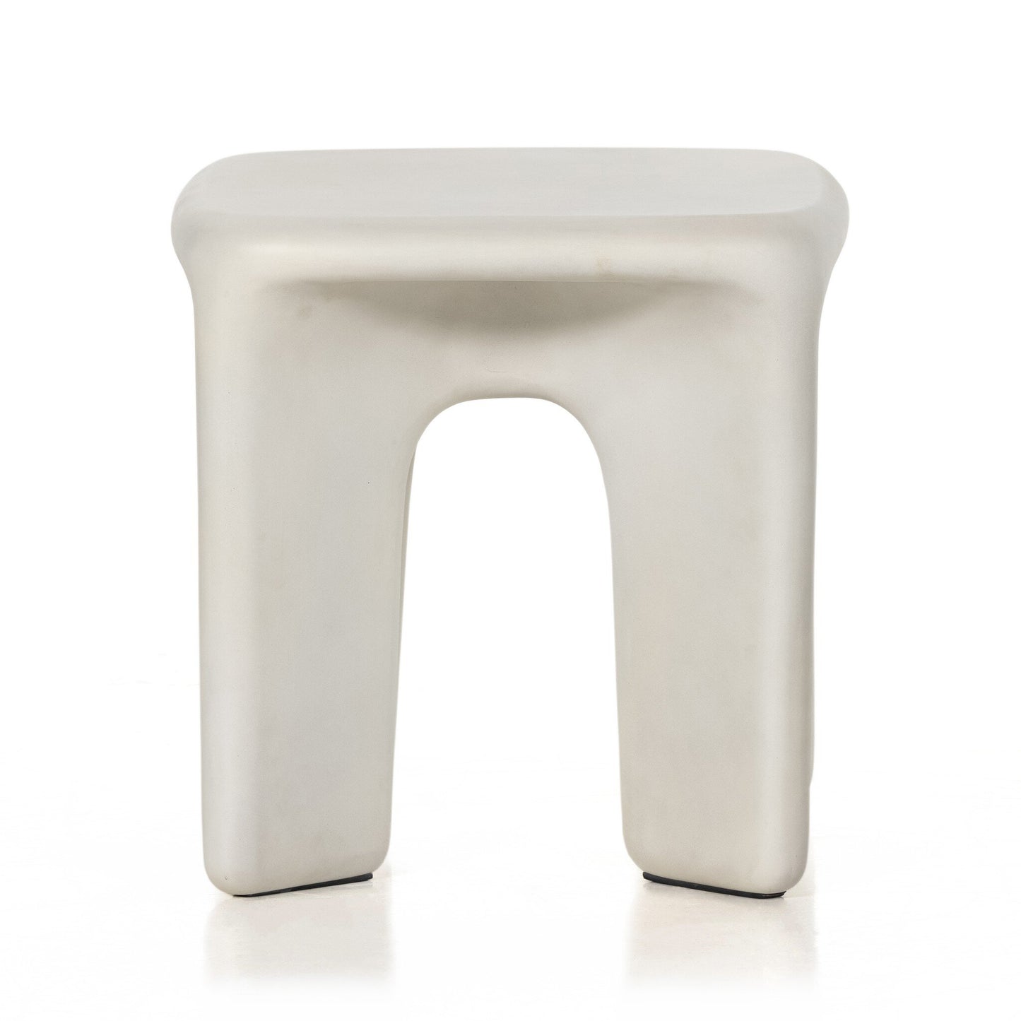 Dante End Table - White Concrete