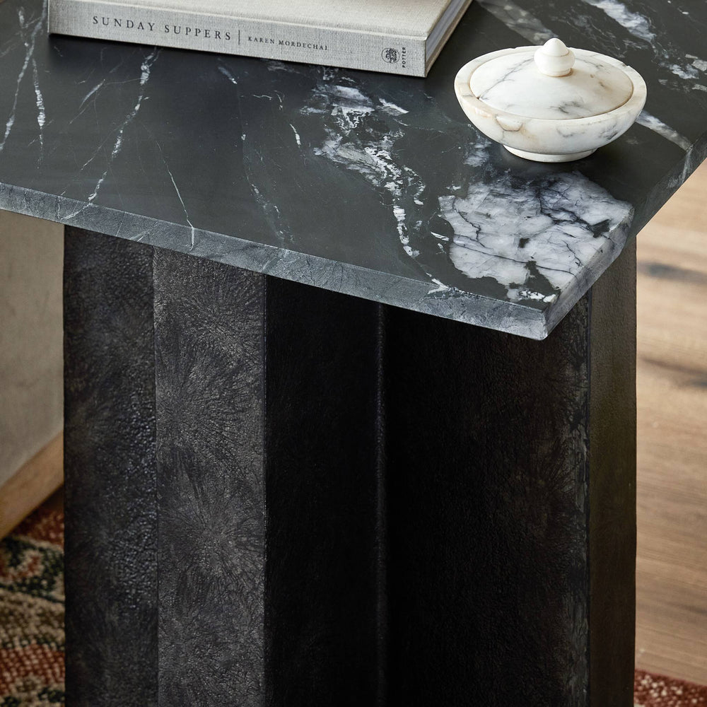 
                      
                        Terrell End Table - Black Marble
                      
                    