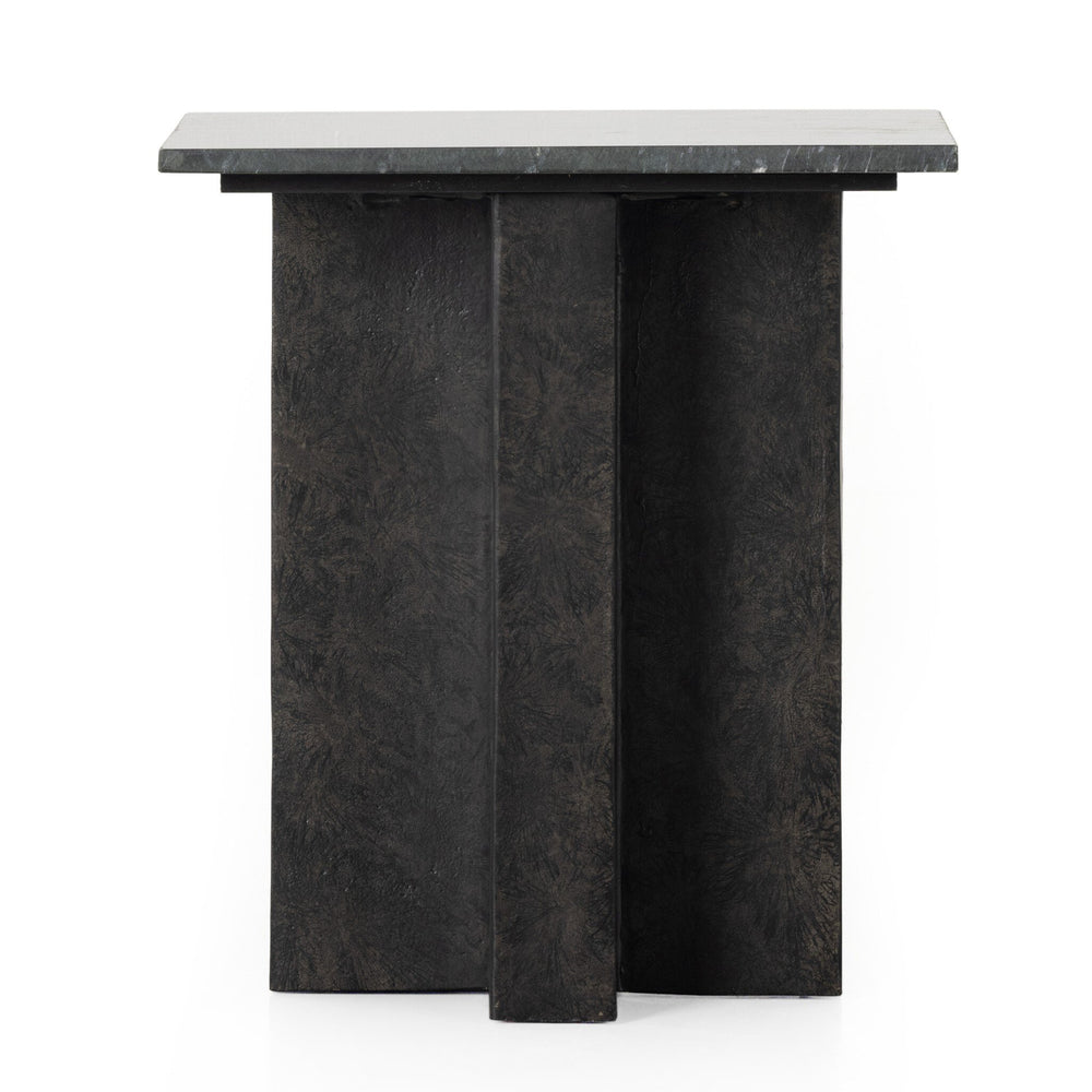 Terrell End Table - Black Marble