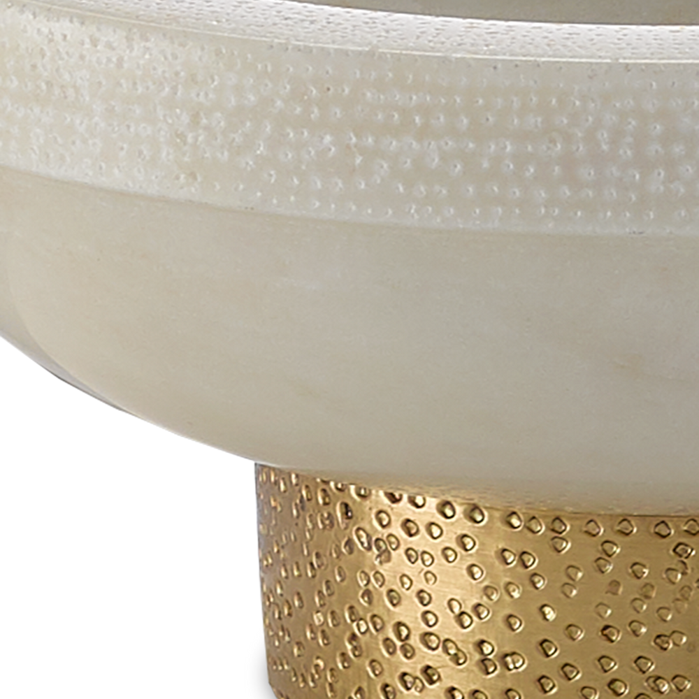 Valor Small White Marble Bowl