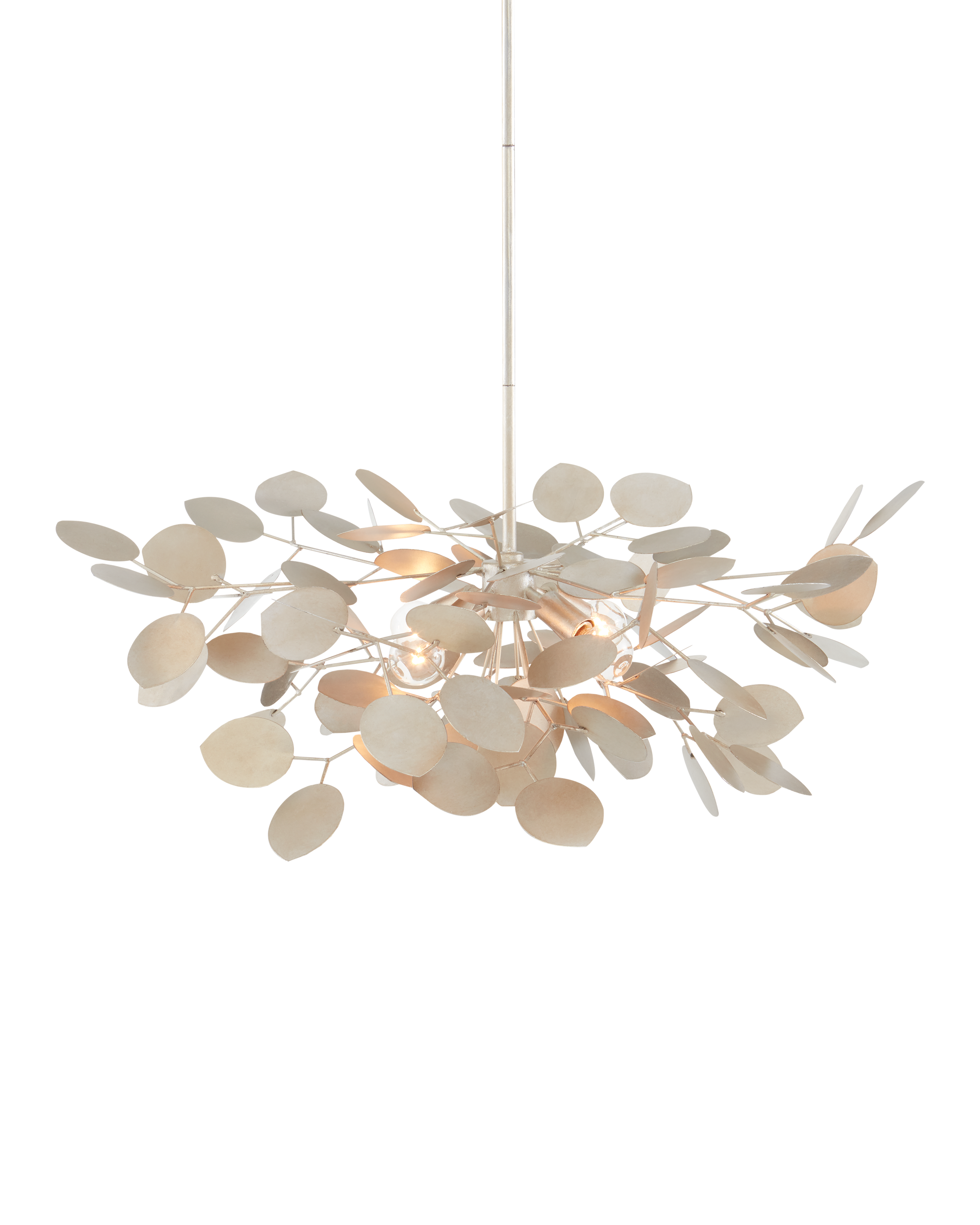 Lunaria Small Silver Chandelier - Thumbnail 2