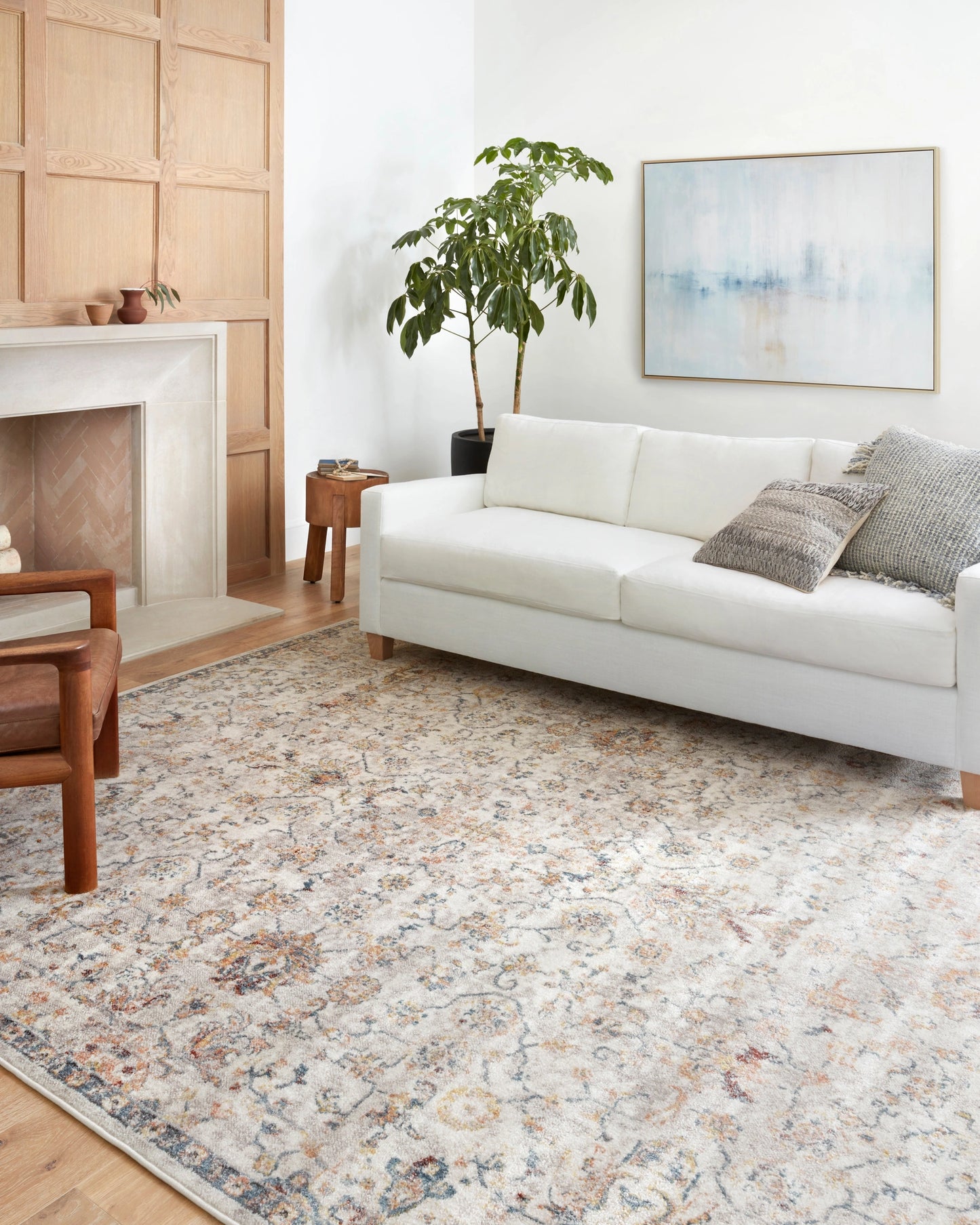 Loloi Cassandra Dove / Navy 9'-3" x 13' Area Rug