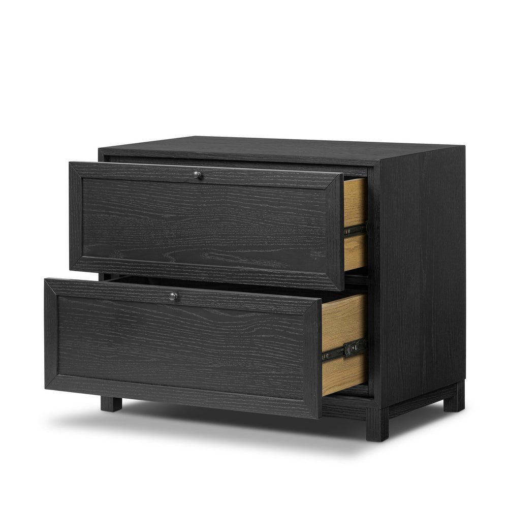 
                      
                        Millie Nightstand - Drifted Matte Black Veneer
                      
                    