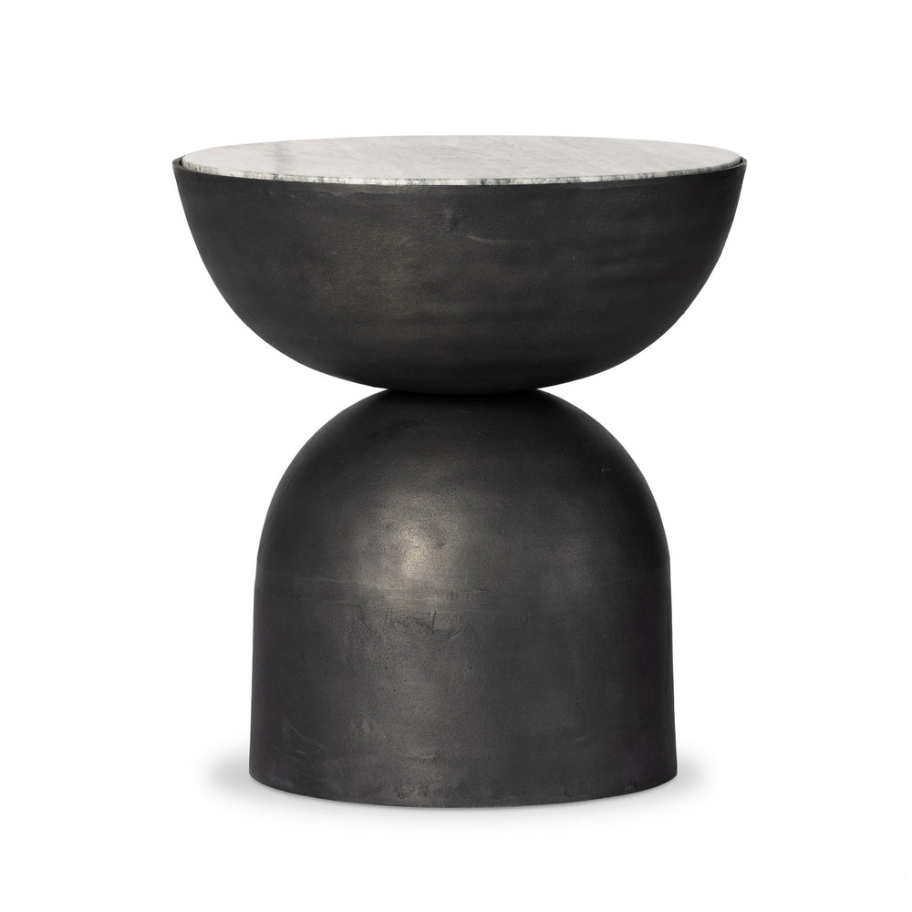 Corbett End Table - River Grey Marble