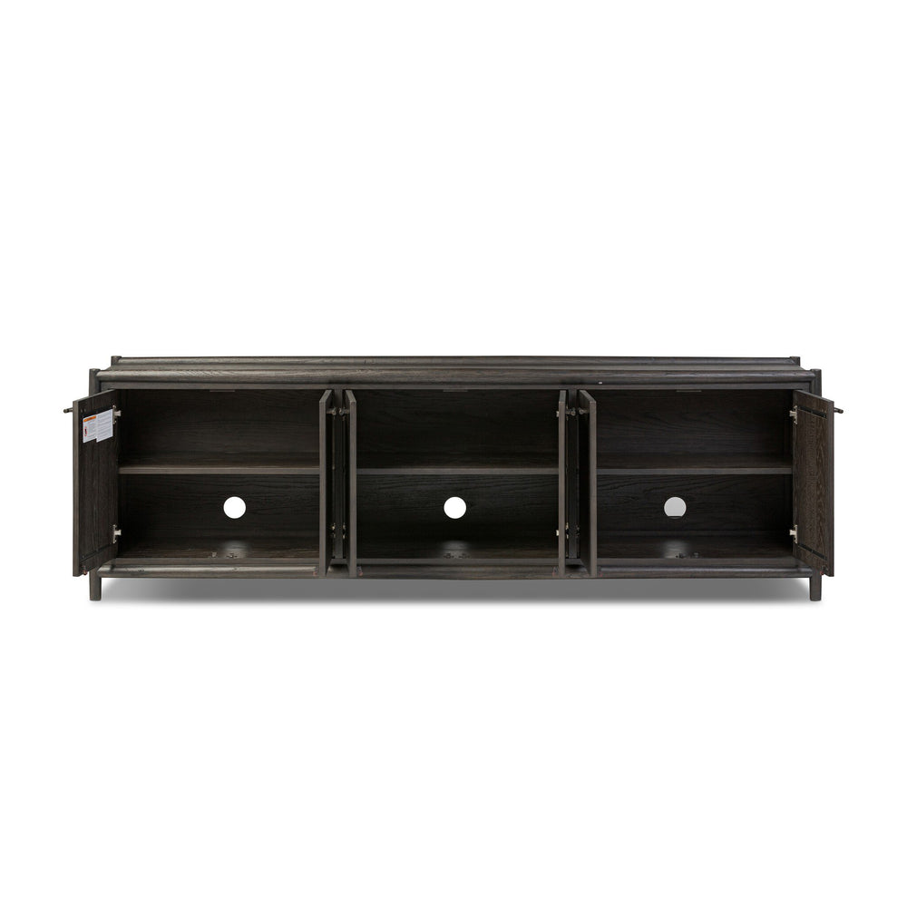 
                      
                        Glenview 6 Door Sideboard - Cracked Smoked Black Veneer
                      
                    