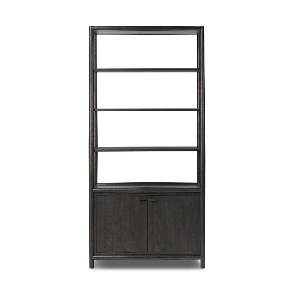 Glenview Bookcase - Smoked Black Oak